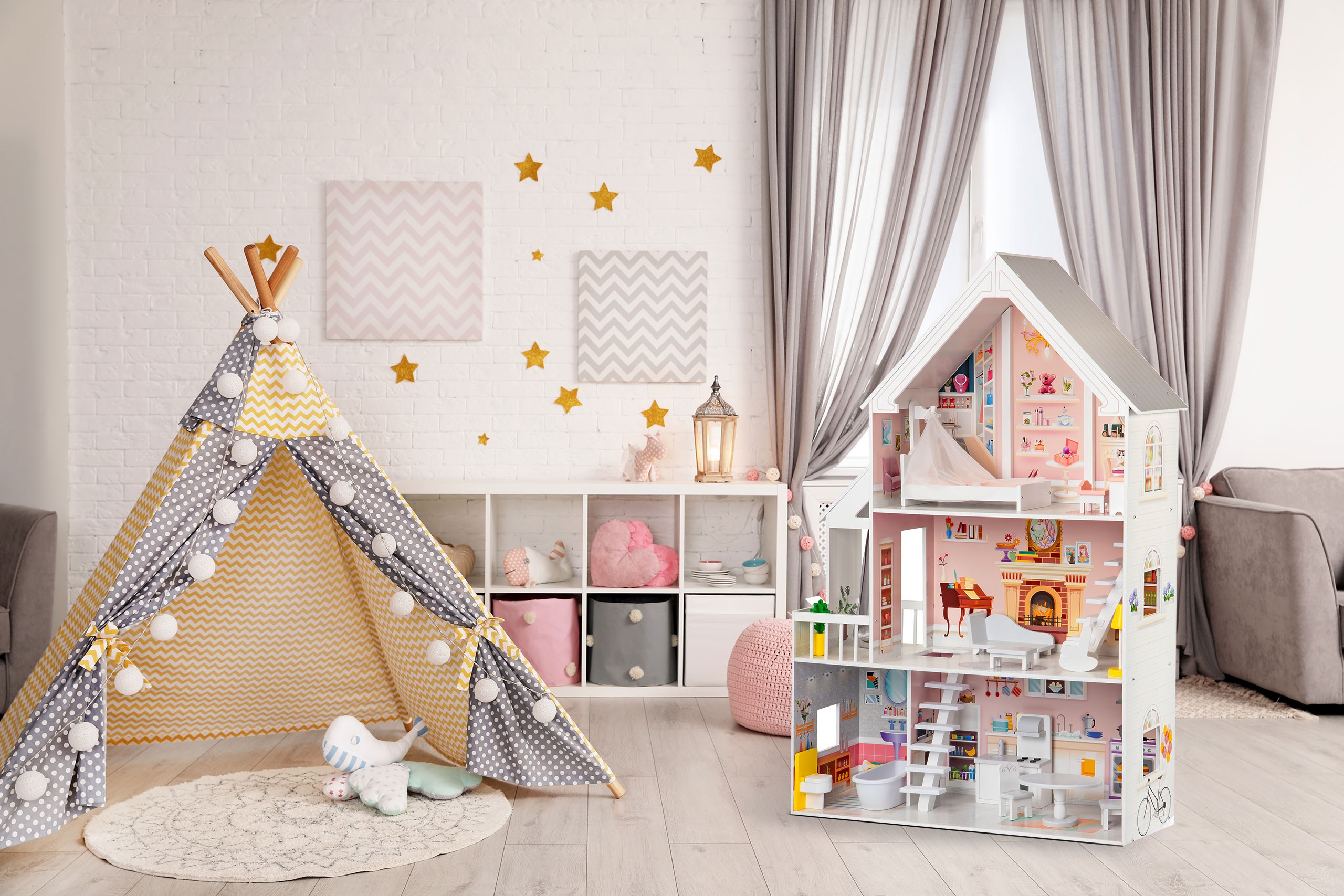 Medinis lėlių namelis xxl ecotoys