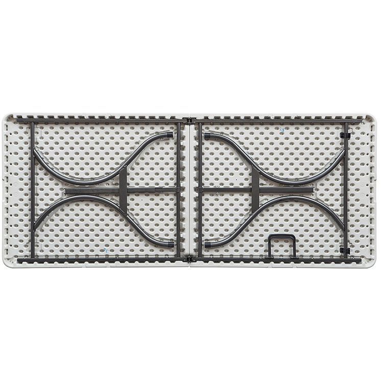Sulankstomas sodo stalas modernhome, 240x70 cm, baltas