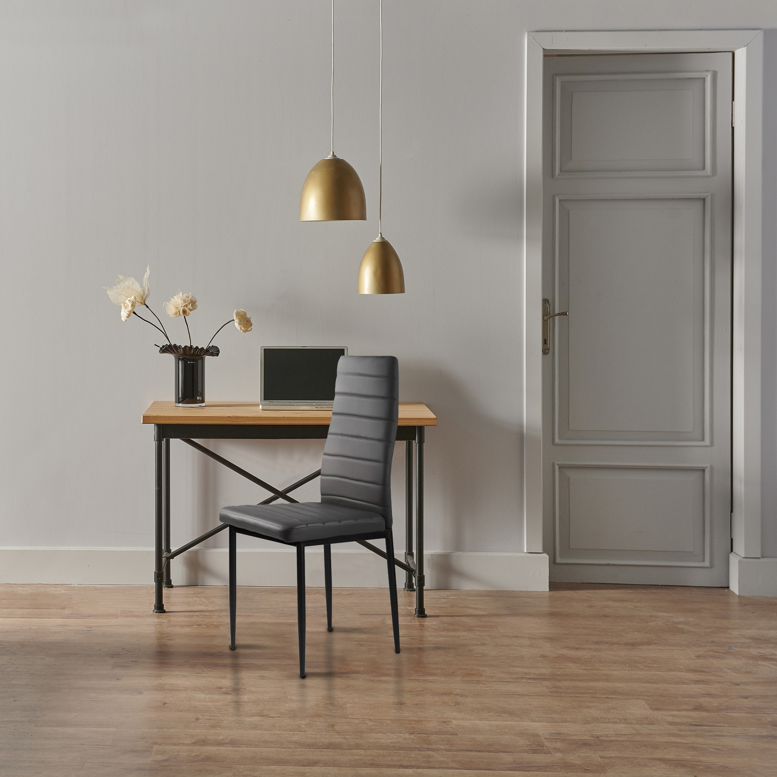 4-ių kėdžių komplektas modernhome prestige, juodas