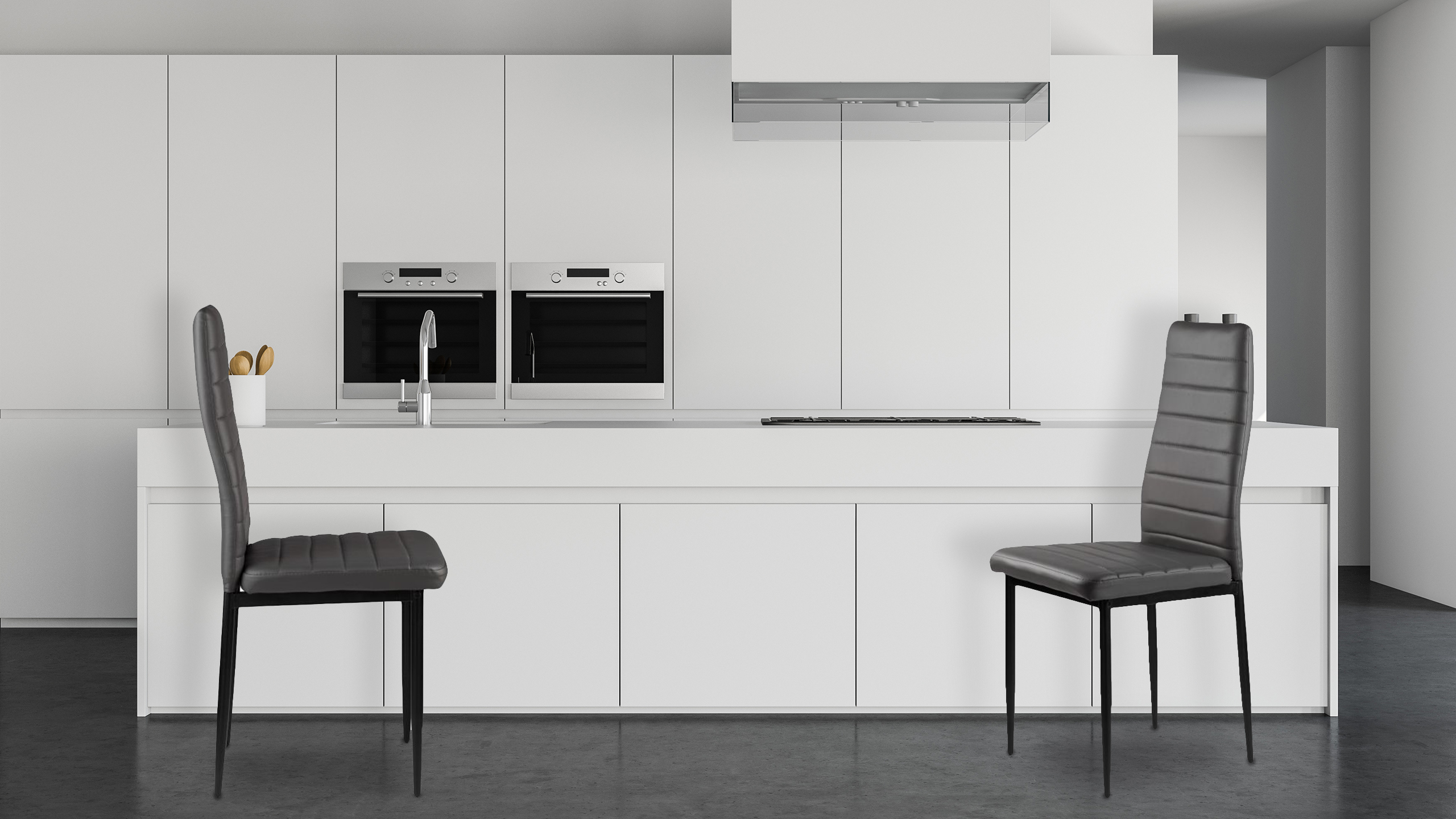 4-ių kėdžių komplektas modernhome prestige, juodas