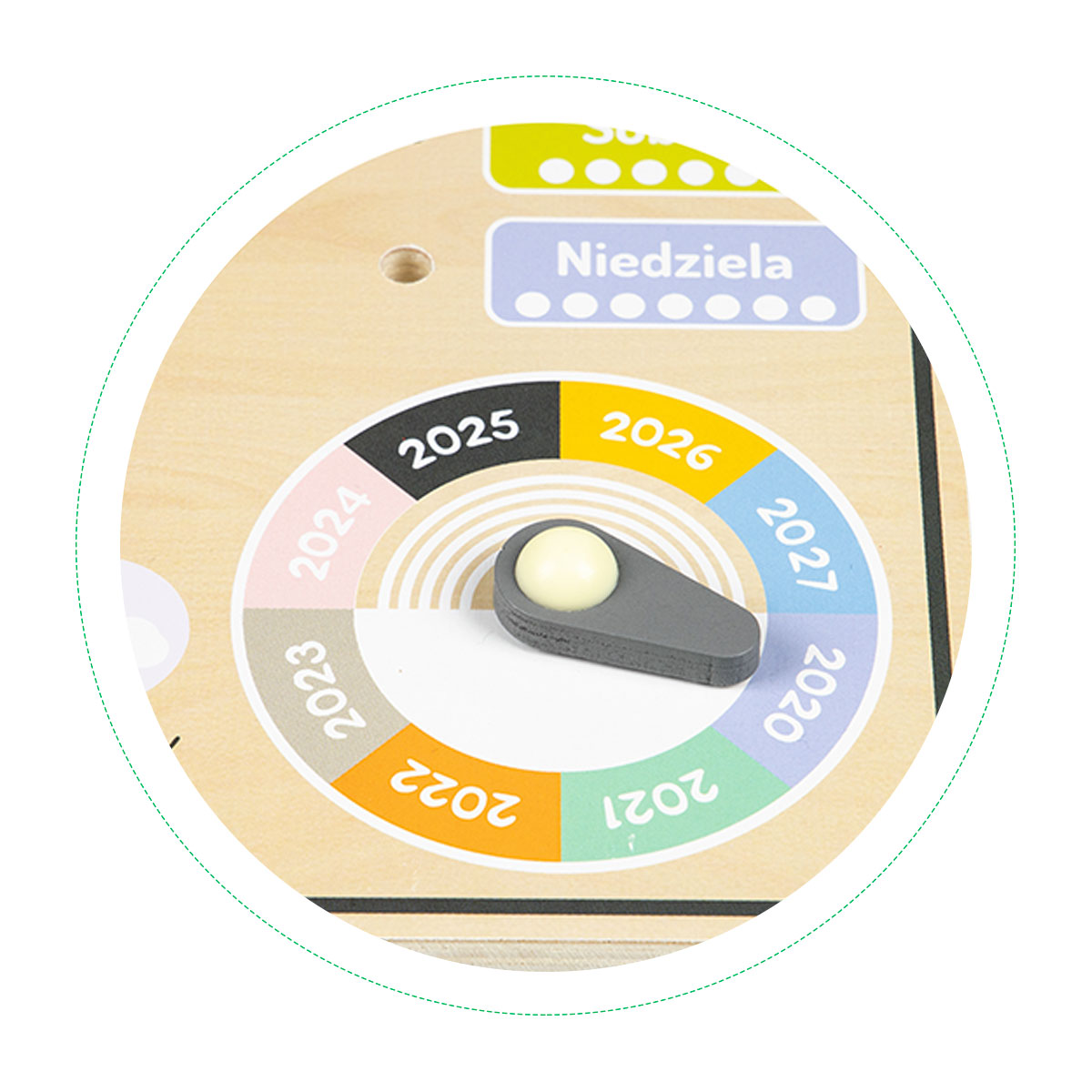Medinis edukacinis laikrodis-kalendorius ecotoys