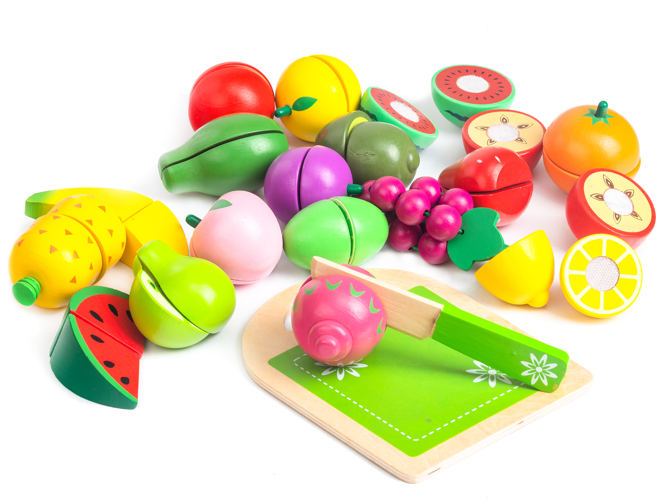 Mediniai vaisiai 20 vienetų „Ecotoys“
