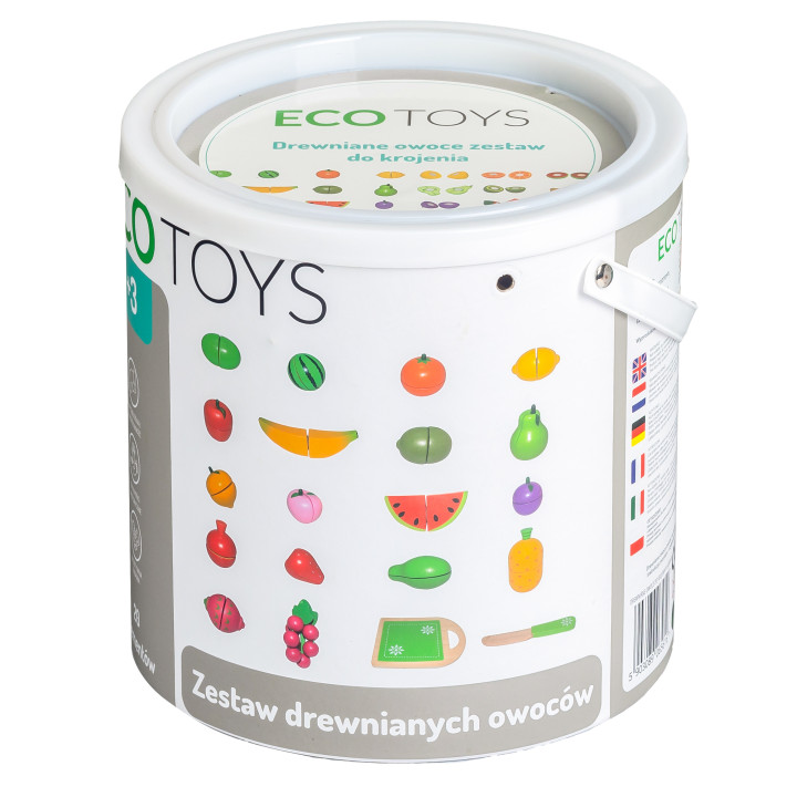 Mediniai vaisiai 20 vienetų „Ecotoys“