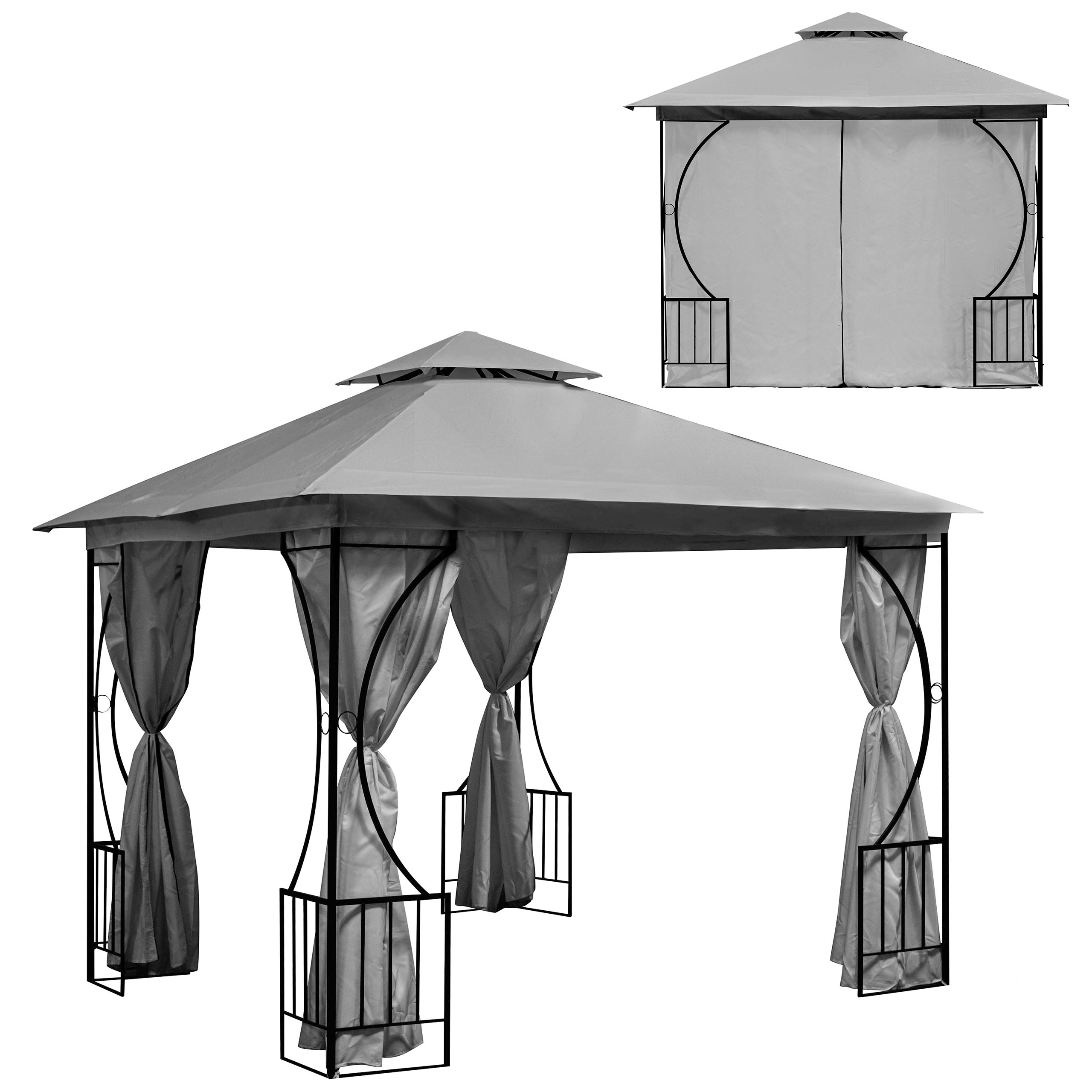 Pilka lauko pavėsinė 3x3 m