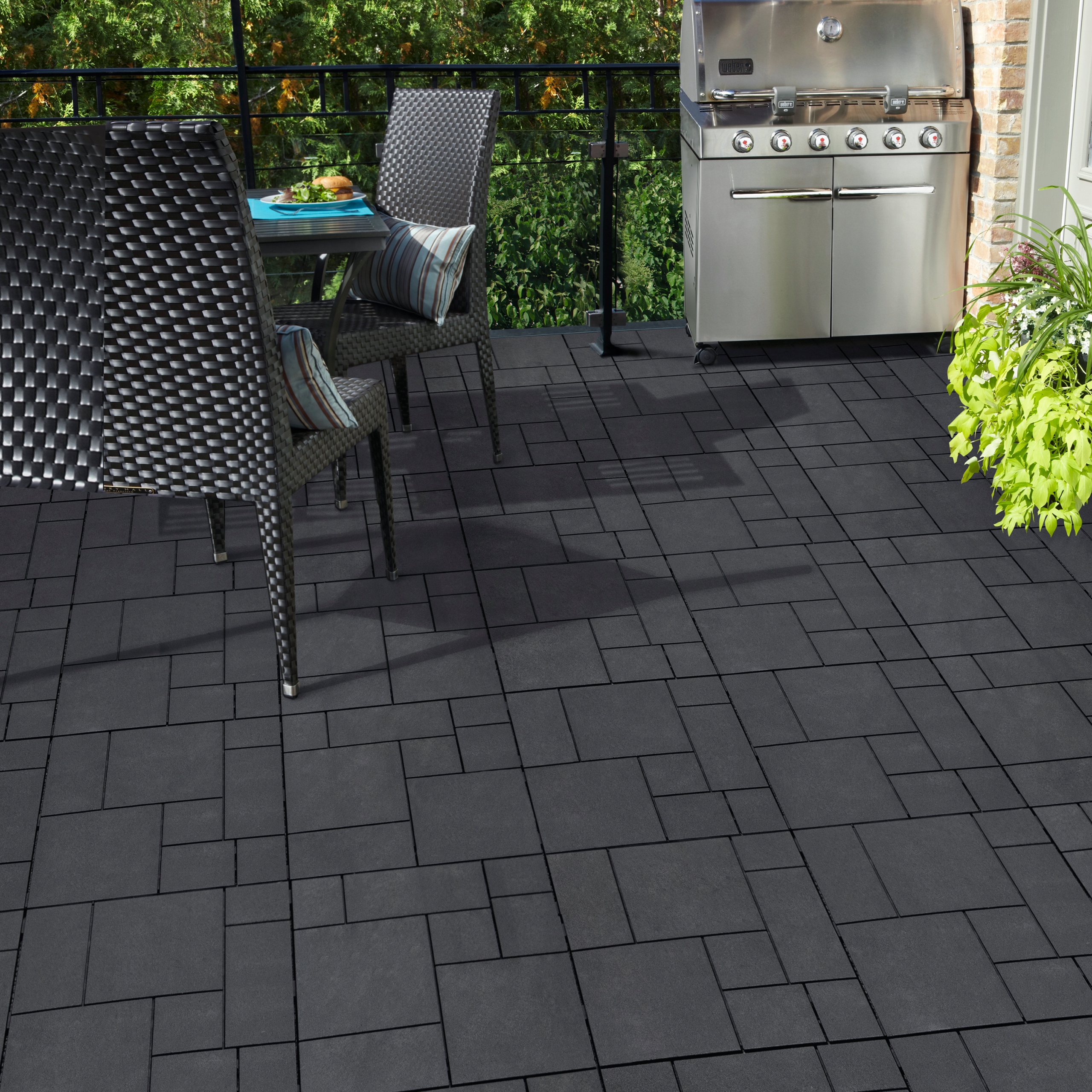 Grindų plytelės terasos grindys plastikinės 30x30 cm 1 vnt.