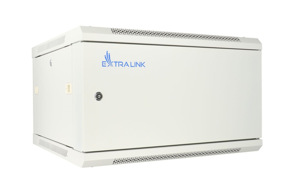 Extralink 6u 600x450 asp, sieninė spinta, pilka