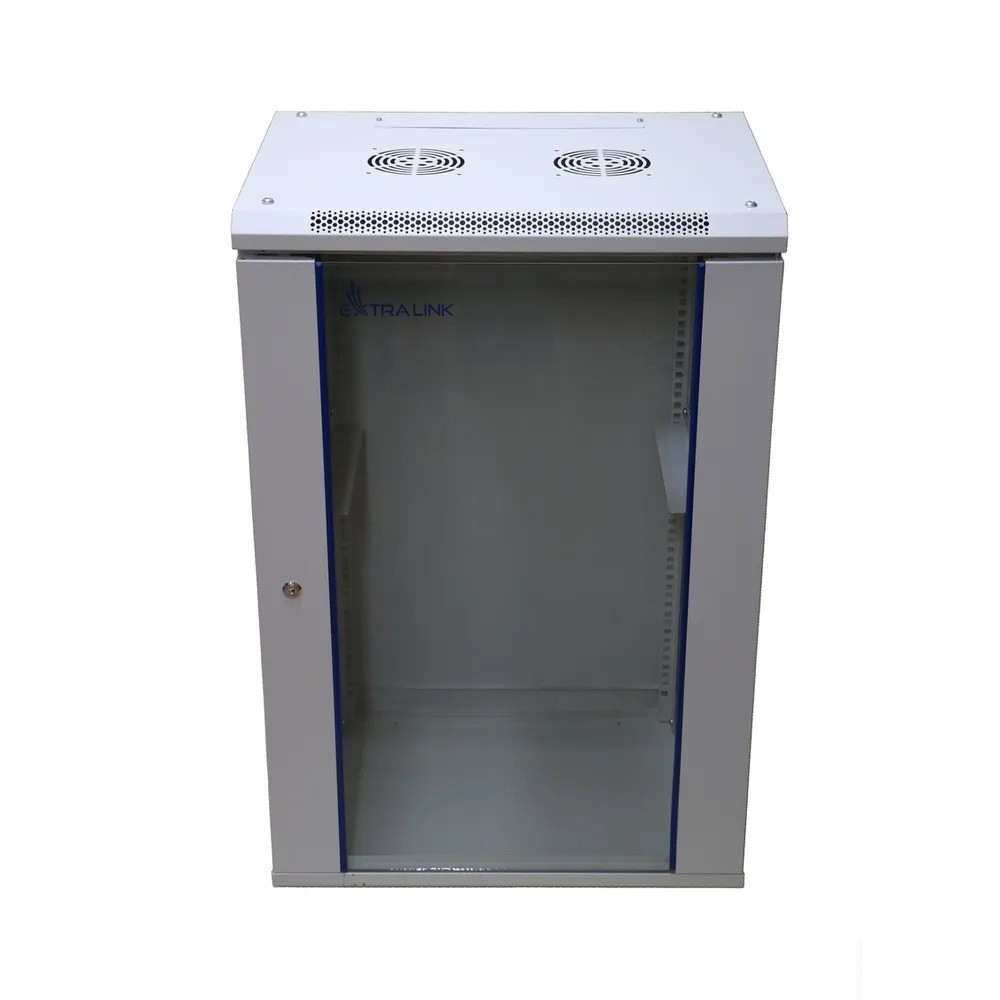 Sieninė spinta extralink 15u 600x600, pilka
