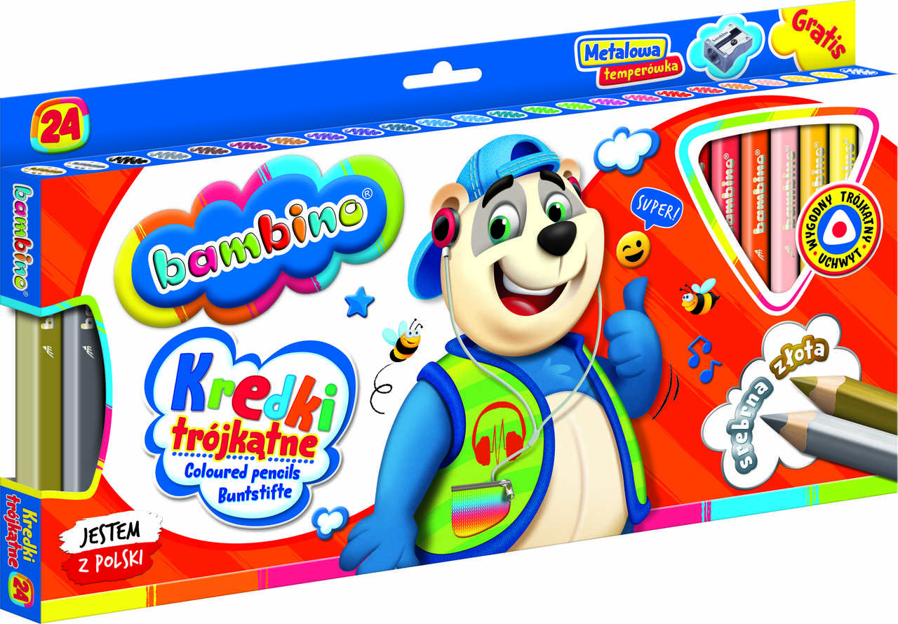Pieštukai bambino, 24 vnt.