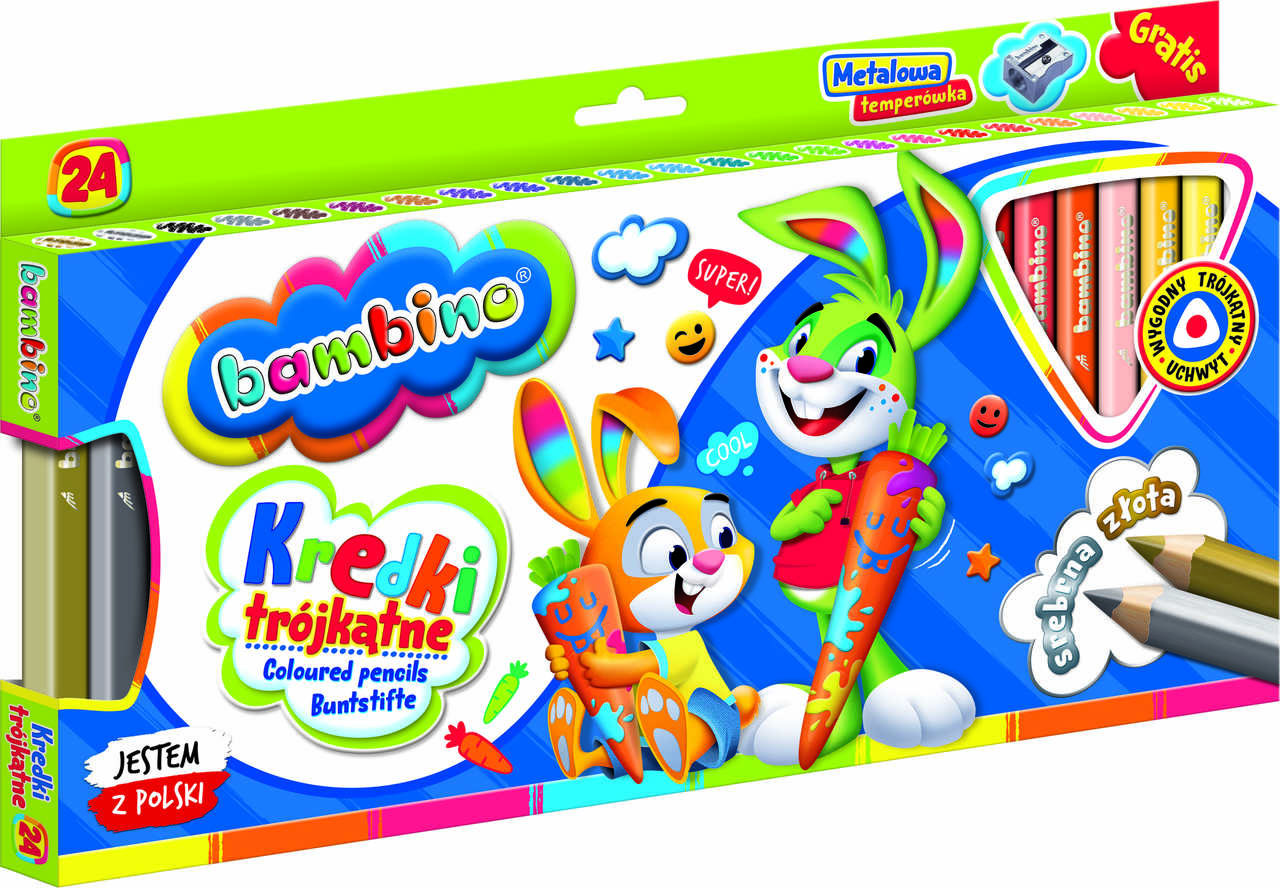 Pieštukai bambino, 24 vnt.