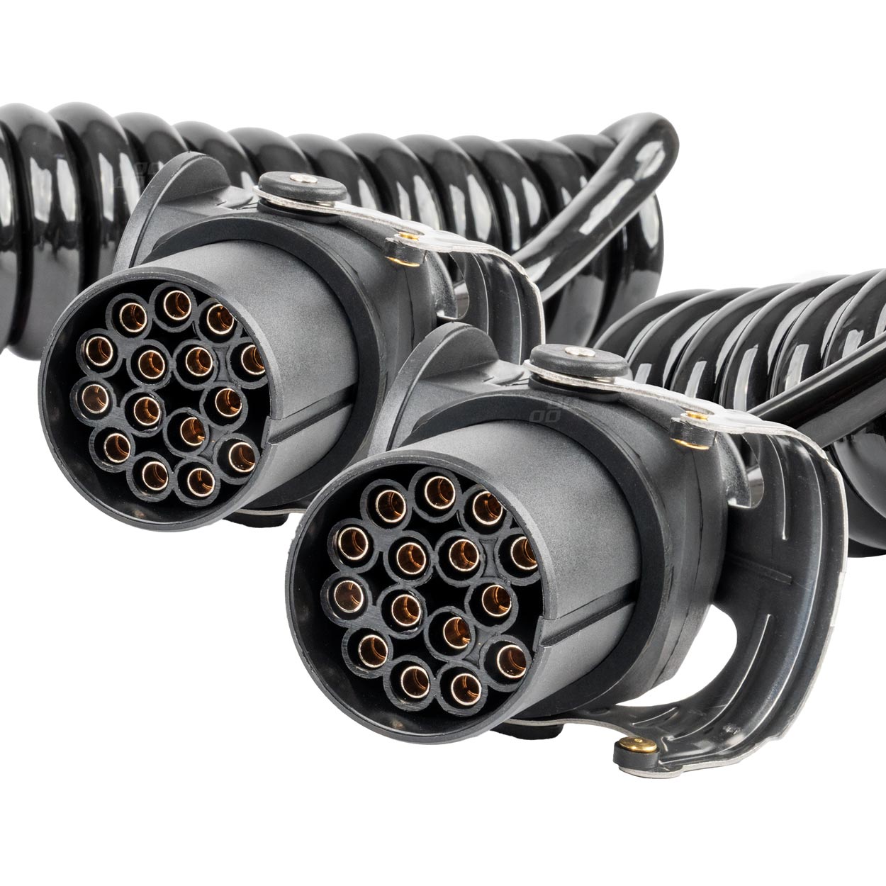 Profesionalus spiralinis priekabos laidas 2x 15 pin 5m 24v