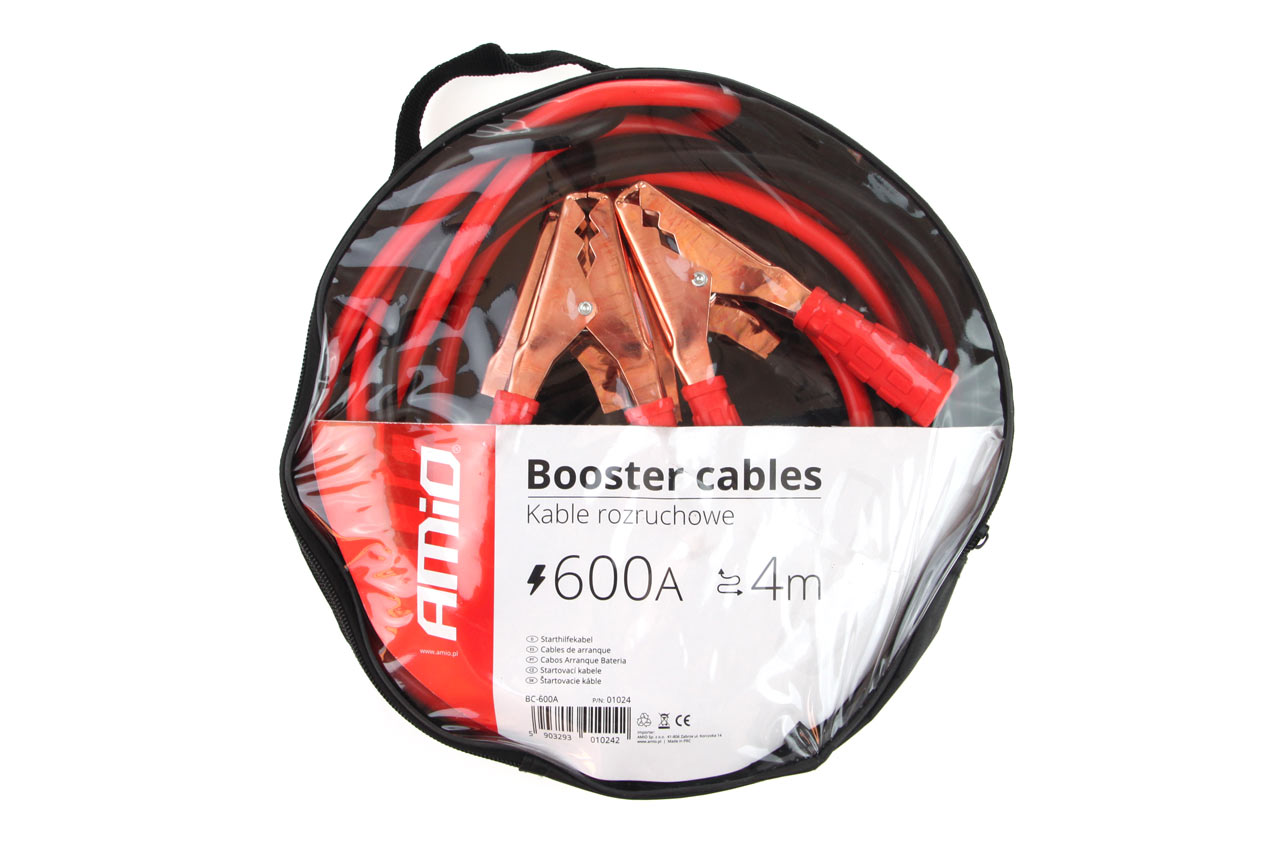Užvedimo laidai booster 600a, 4 m
