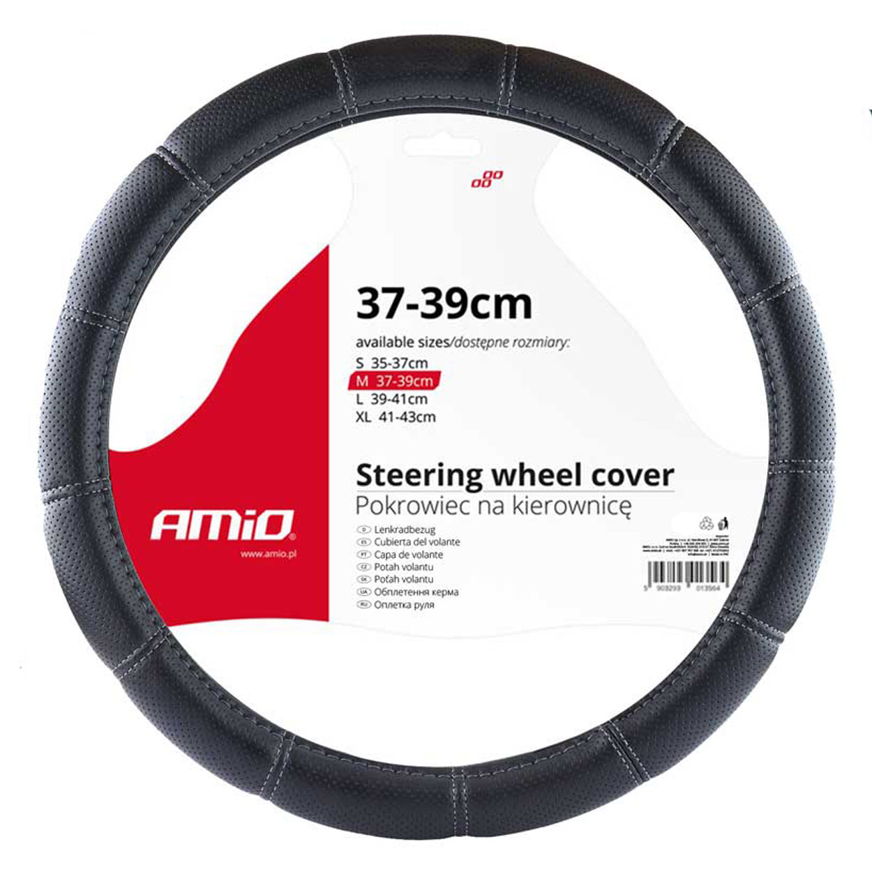 Rato gaubtas ø37-39cm, juodas