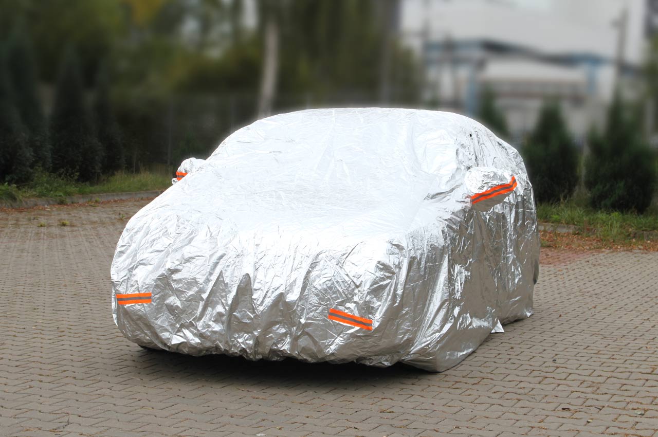 Automobilio uždangalas amio, sidabro spalvos, xl dydis
