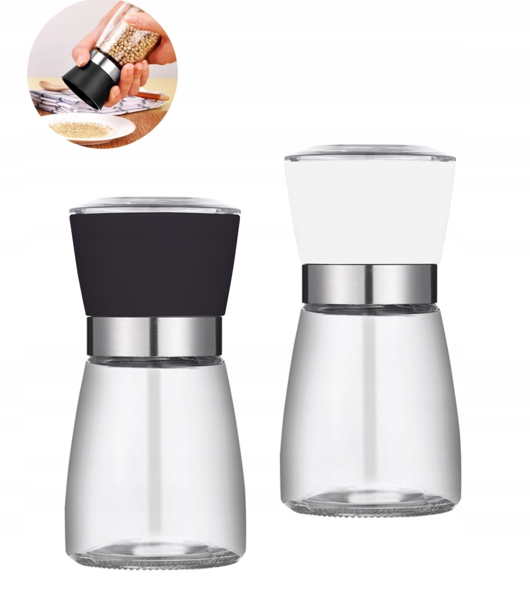 Druskos ir pipirų malūnėlių rinkinys Tadar - 2 vnt., 170ml talpa