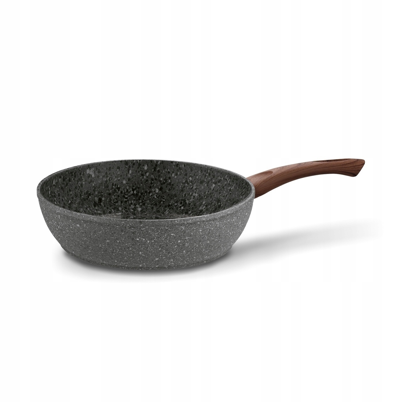 Gili keptuvė könighoffer venga su stikliniu dangčiu - ⌀28 cm, neprideganti trisluoksnė multistone granito danga