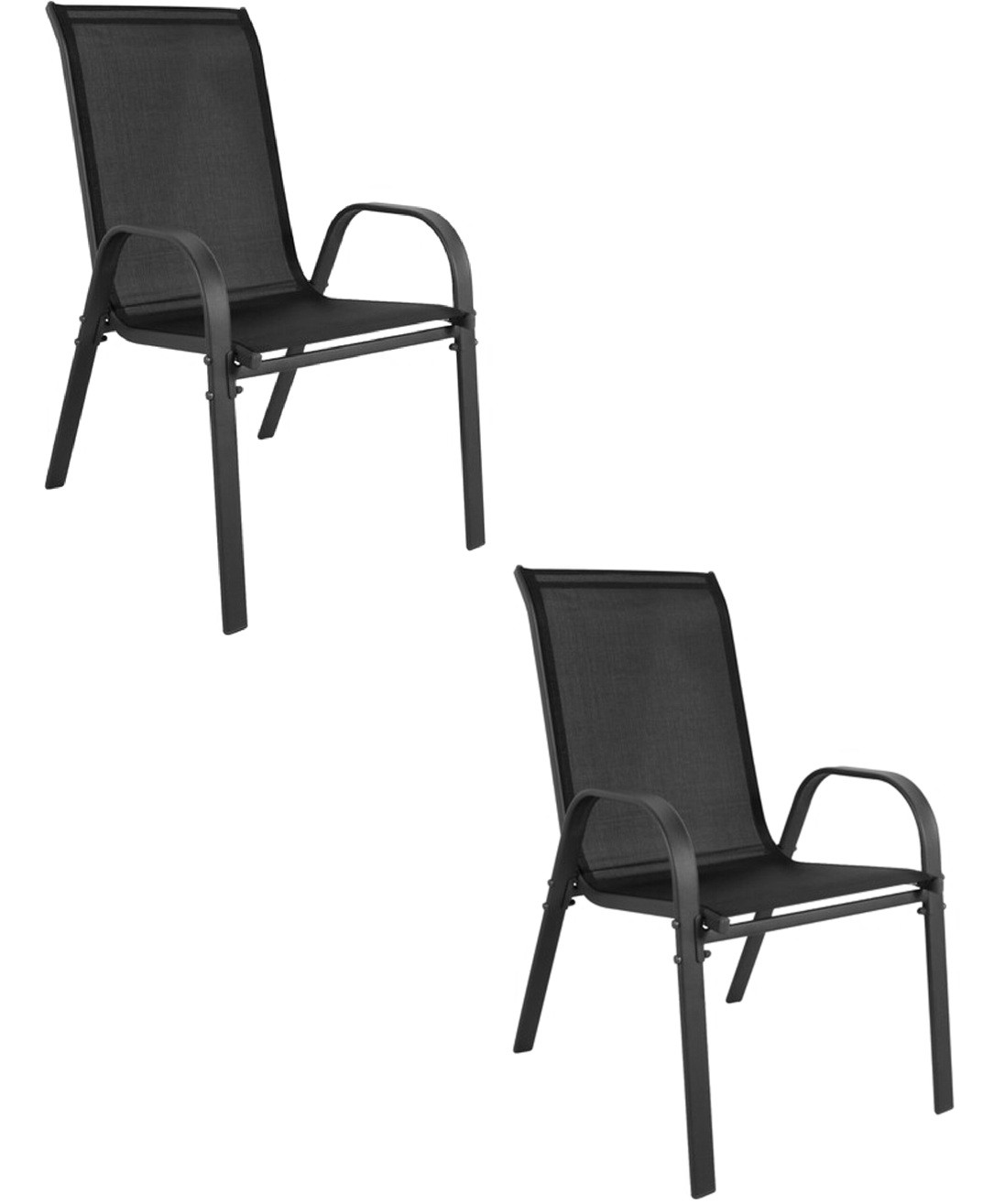 Lauko kėdė SOFIA, juoda, 91 cm, 2 vnt.