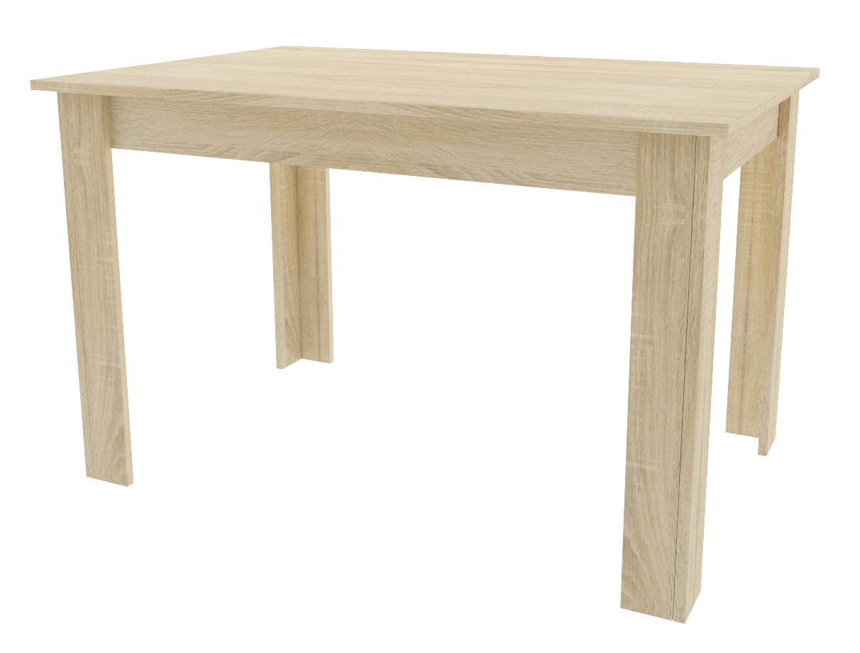 Stalas stačiakampis, 120 × 80 × 75 cm