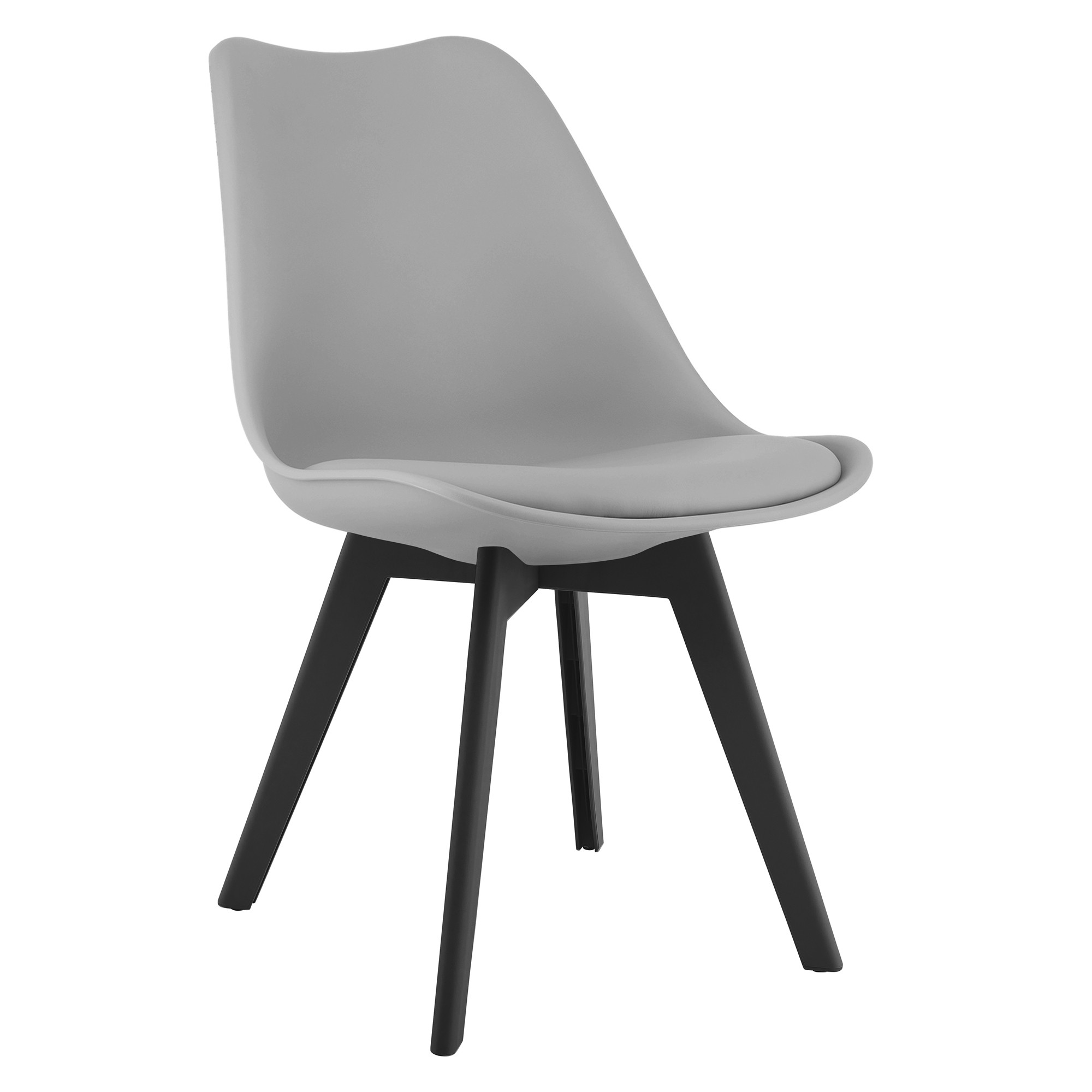 Kėdė MARK su pagalvėle, pilka, 82 cm, 4 vnt.