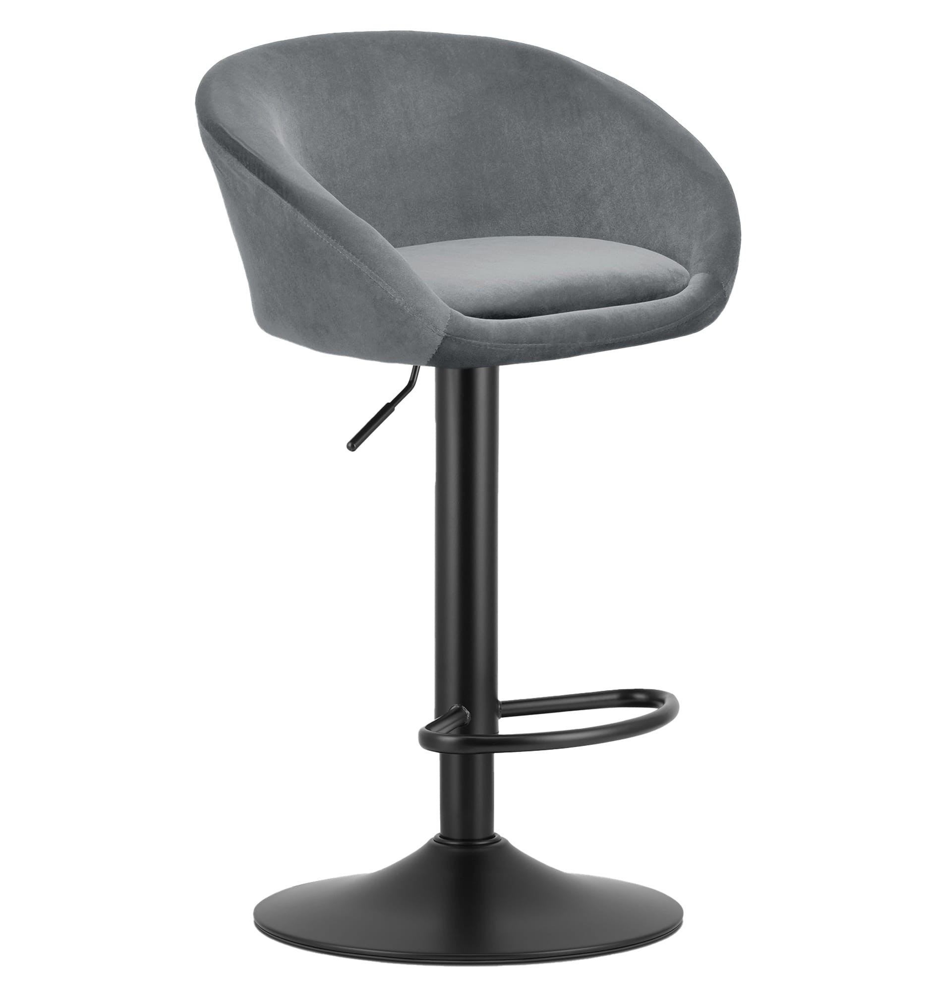 Baro kėdė, reguliuojamo aukščio, besisukanti, pilka, 81–103 cm, 2 vnt.