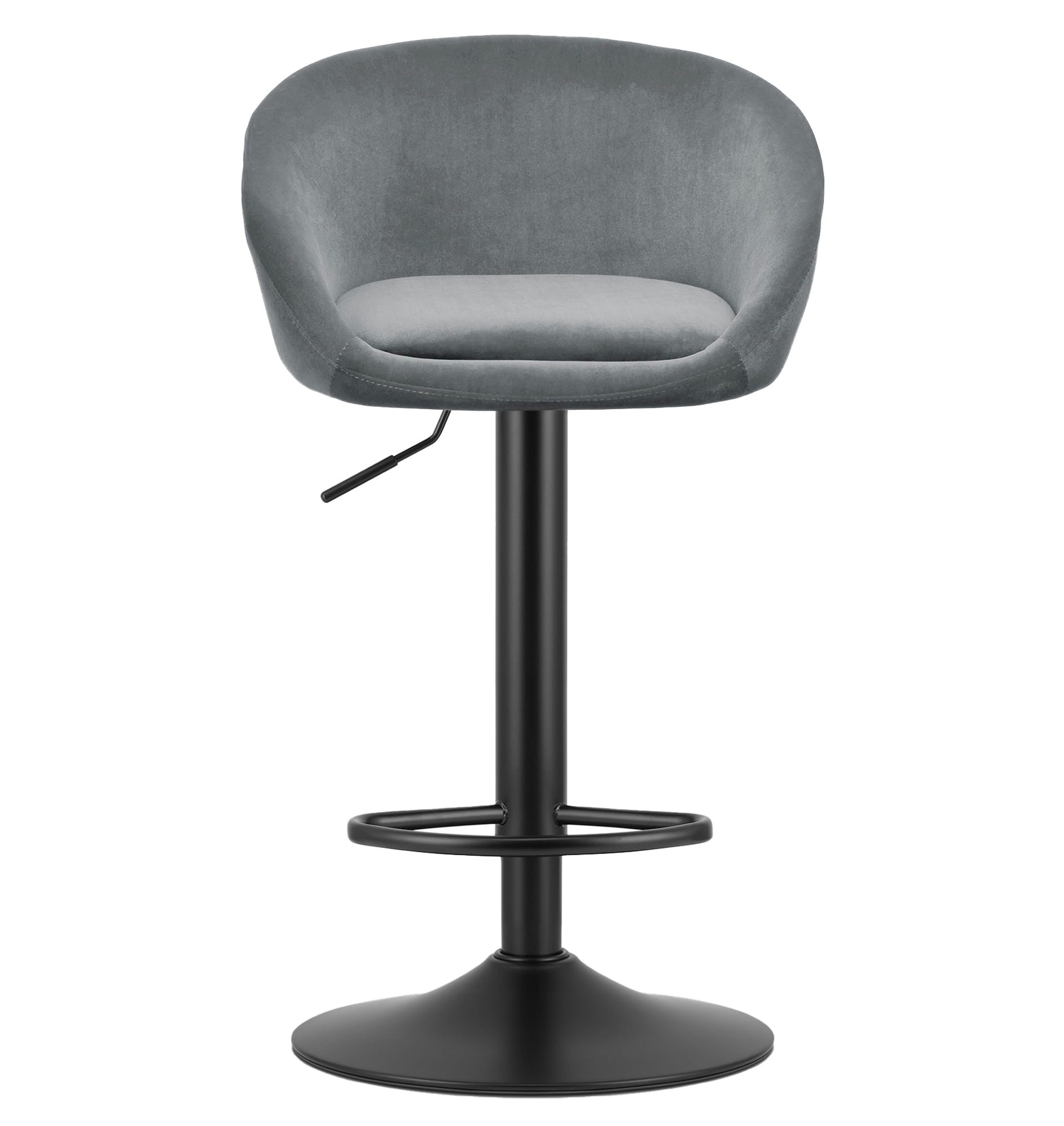 Baro kėdė, reguliuojamo aukščio, besisukanti, pilka, 81–103 cm, 2 vnt. 2