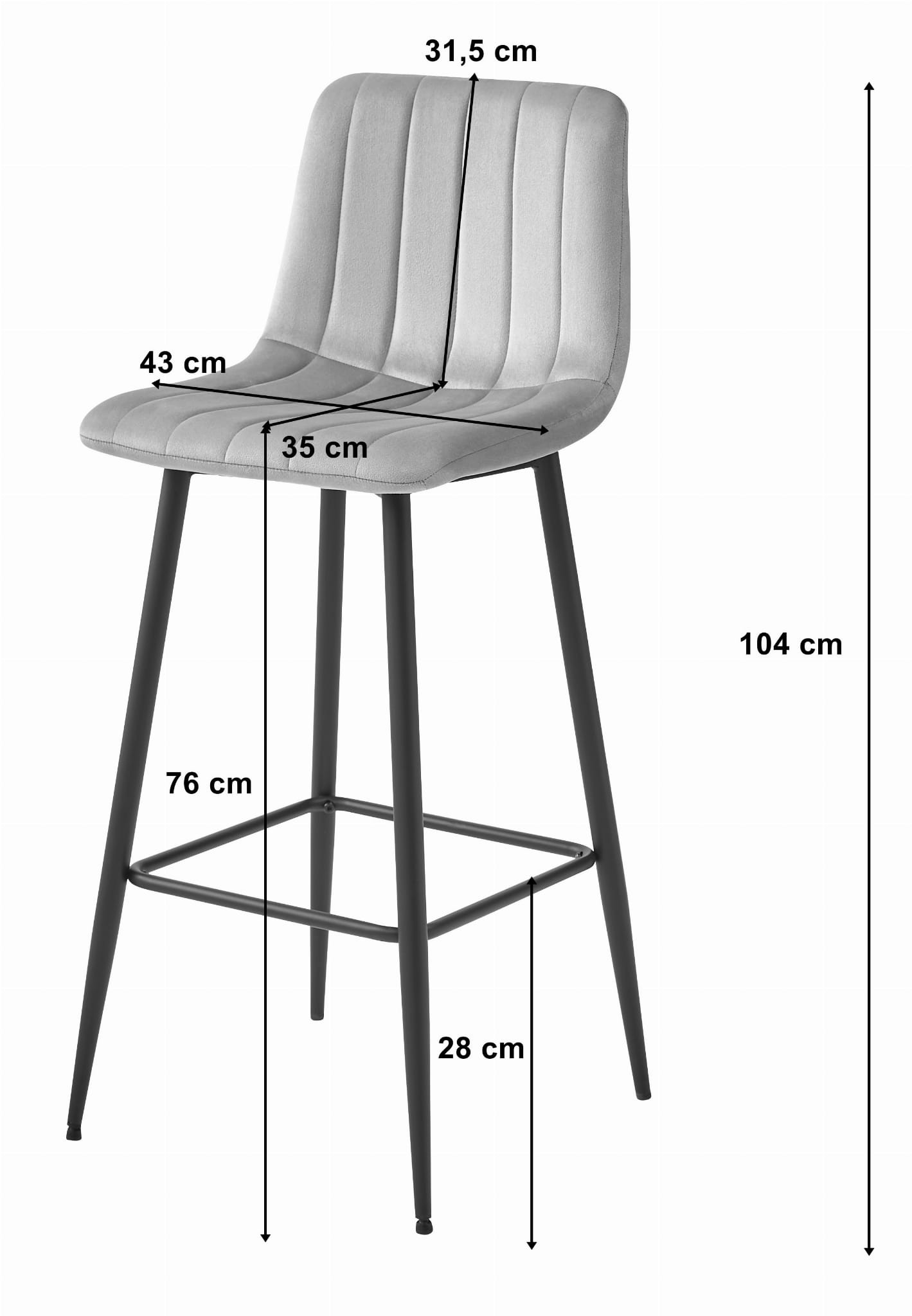 Baro kėdė su aksomine sėdyne, tamsiai žalia, 104 cm 3
