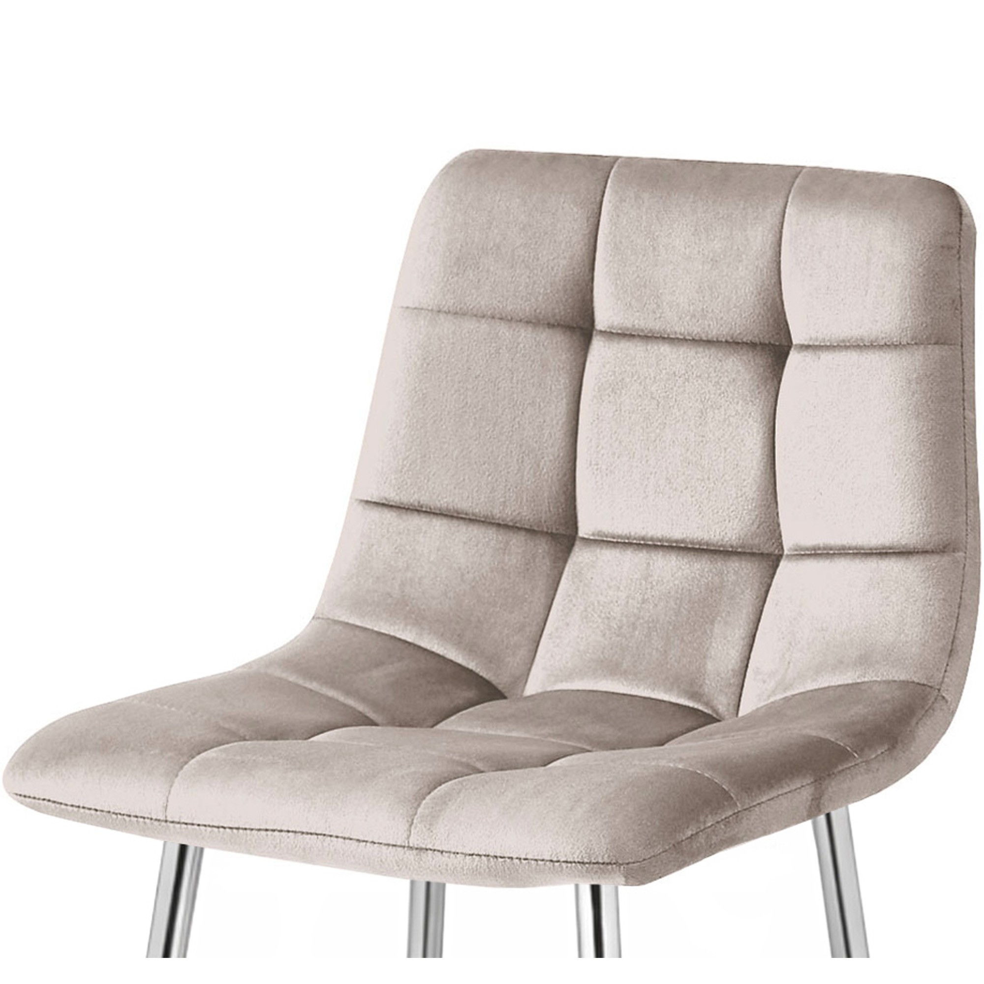 Bāra krēsls ARCETO, hromētas kājas, tumši smilškrāsas, 104 × 43,5 × 49 cm, 2 gab. 3