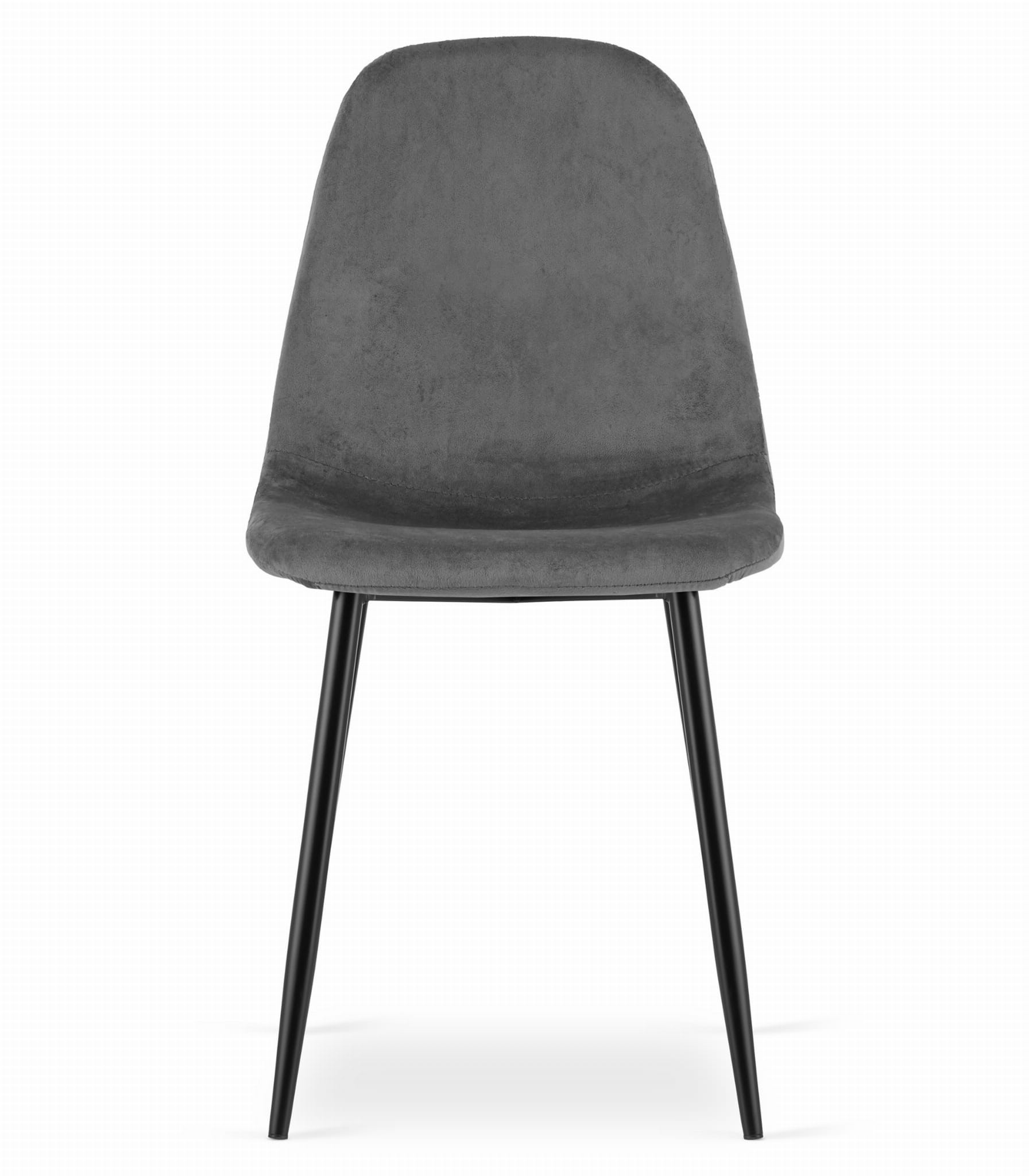 Kėdė COMO su aksomine sėdyne, tamsiai pilka, 87,5 × 44,5 × 50,5 cm, 3 vnt. 2