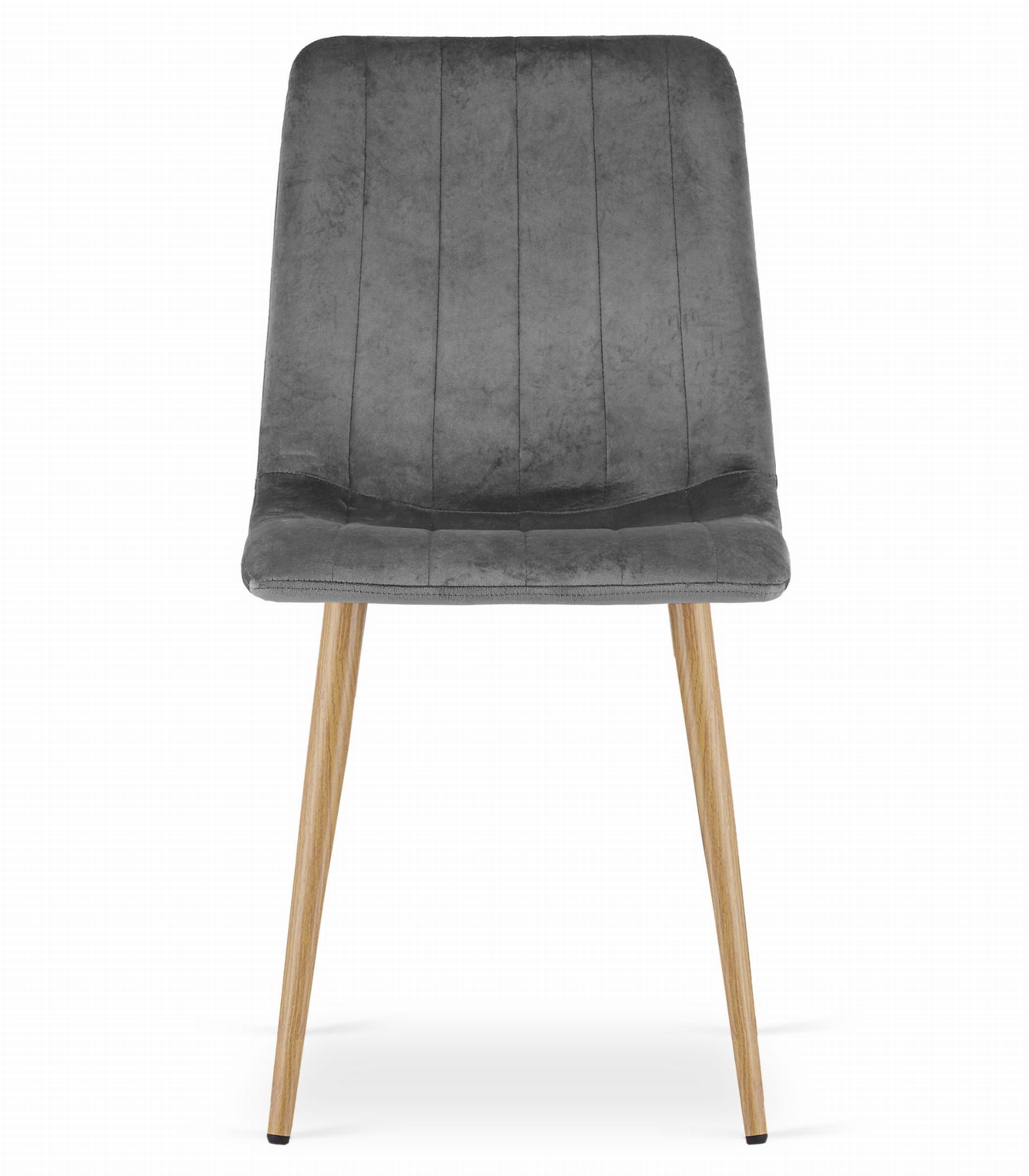 Kėdė LAVA su metalinėmis kojomis, tamsiai pilka, 45 × 55 × 86 cm