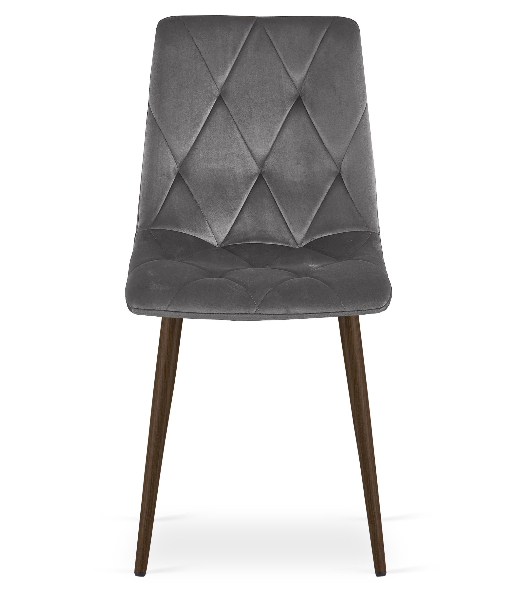 Kėdė LIBRA, veliūrinė, tamsiai pilka, 87 × 44 × 54,5 cm, 4 vnt. 3