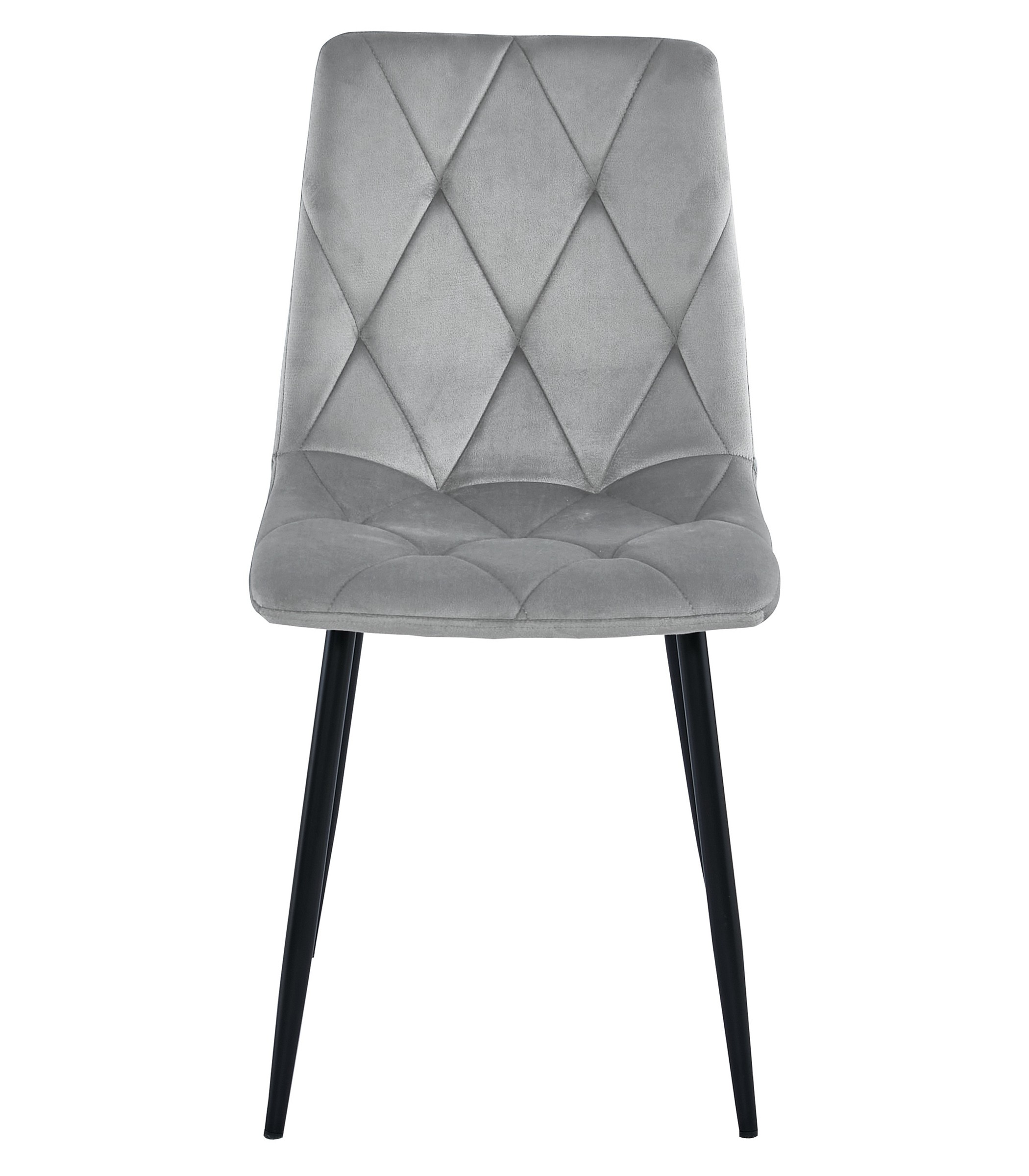 Kėdė LIBRA, aksominio audinio sėdynė, sidabriškai pilka, 88,5 cm, 4 vnt. 2