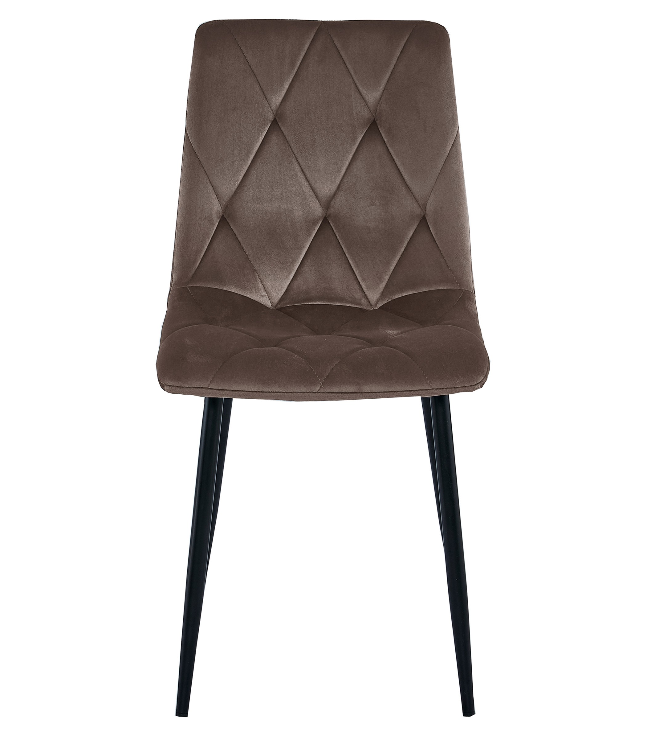 Kėdė LIBRA veliūrinė, tamsiai ruda, 87 × 44 × 54,5 cm, 3 vnt. 3