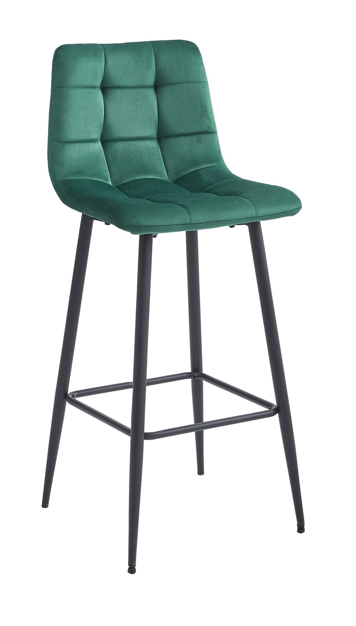 Baro kėdžių rinkinys ARCETO, aksominės sėdynės, tamsiai žalias, 104 cm, 3 vnt.