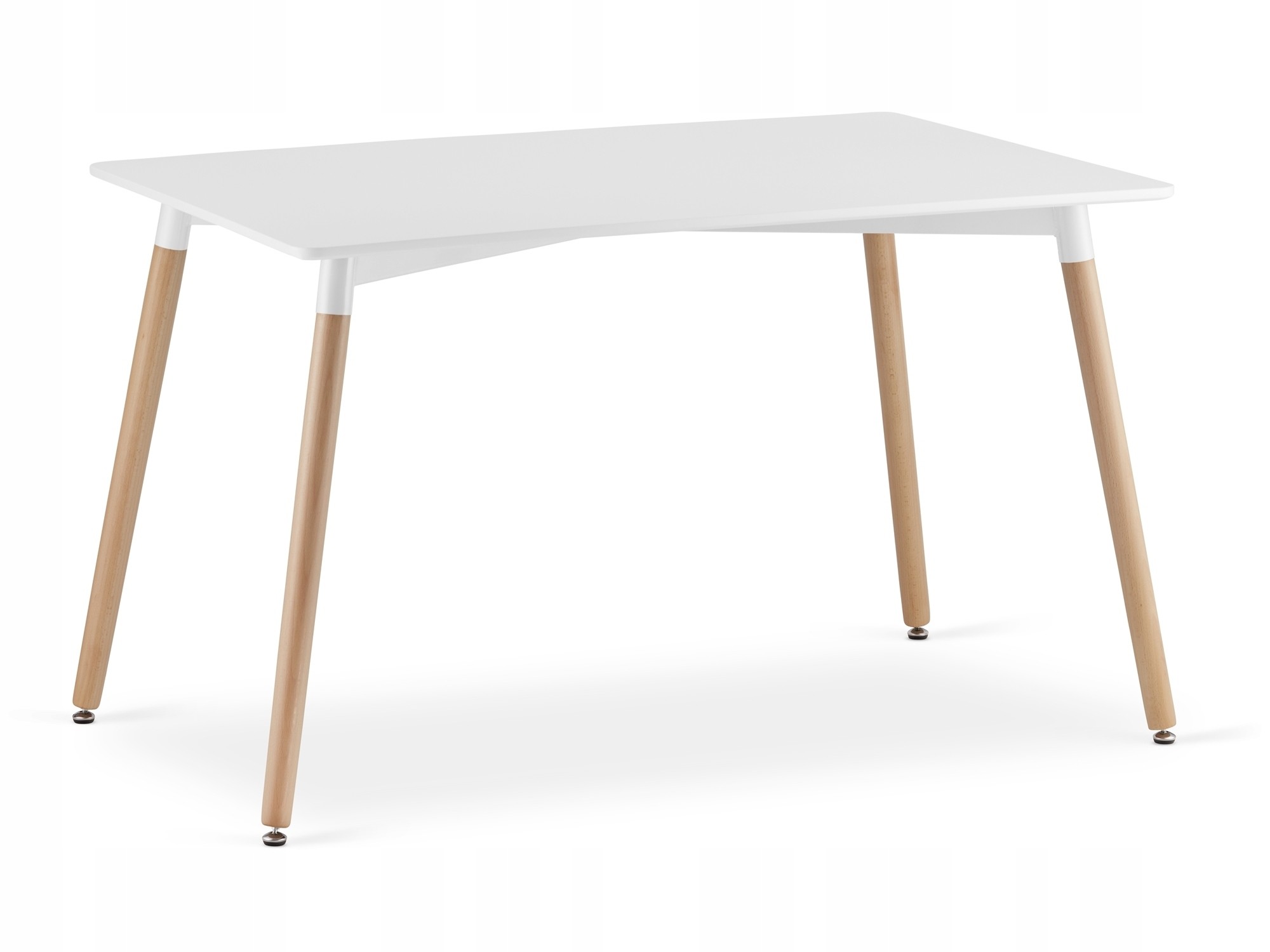 Baldų komplektas ADRIA stalas ir 4 WAT kėdės, baltas, 120 × 80 × 75 cm 2