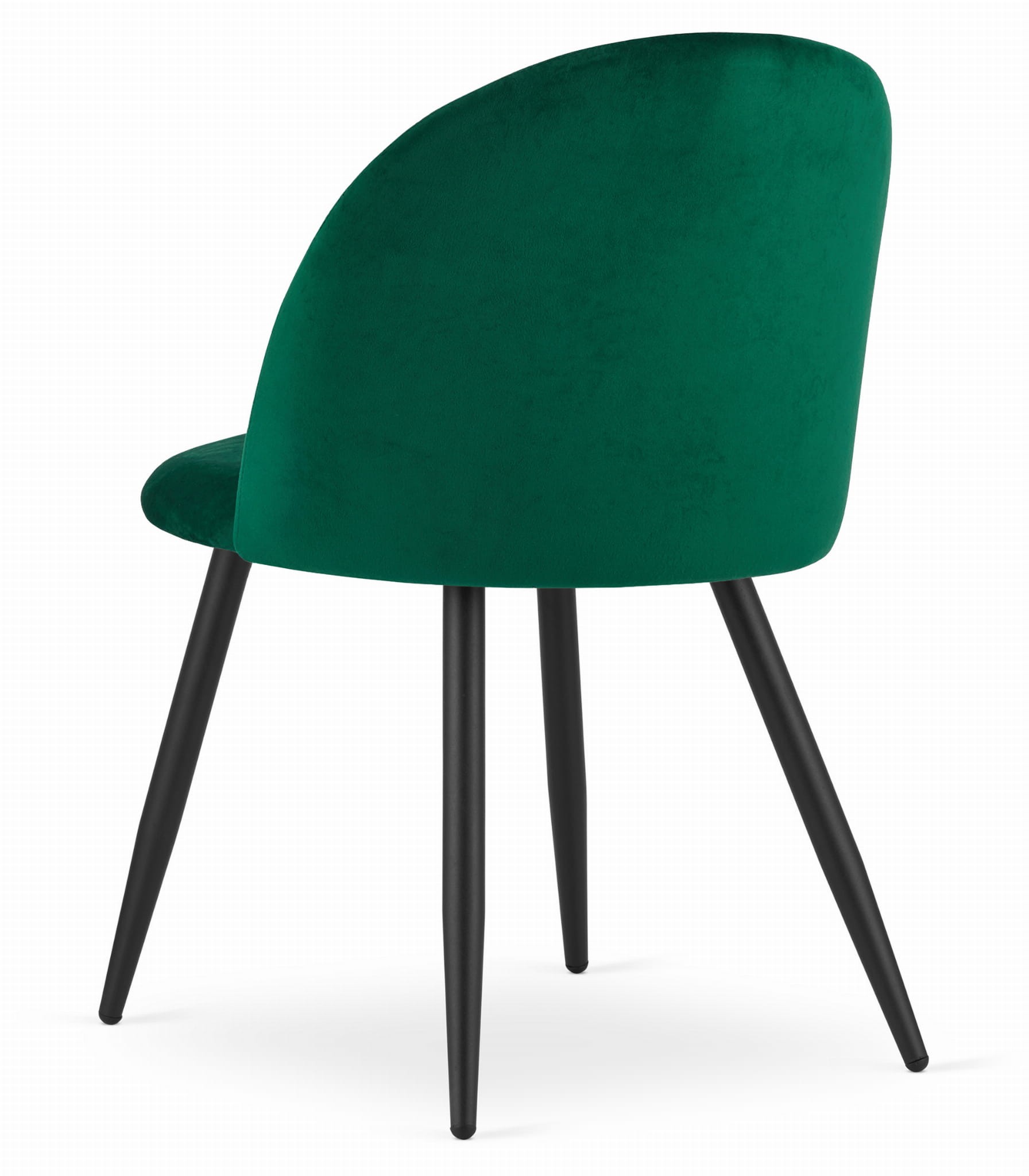 Kėdė BELLO, aksominė, su juodomis metalinėmis kojomis, žalia, 76,5 cm 3