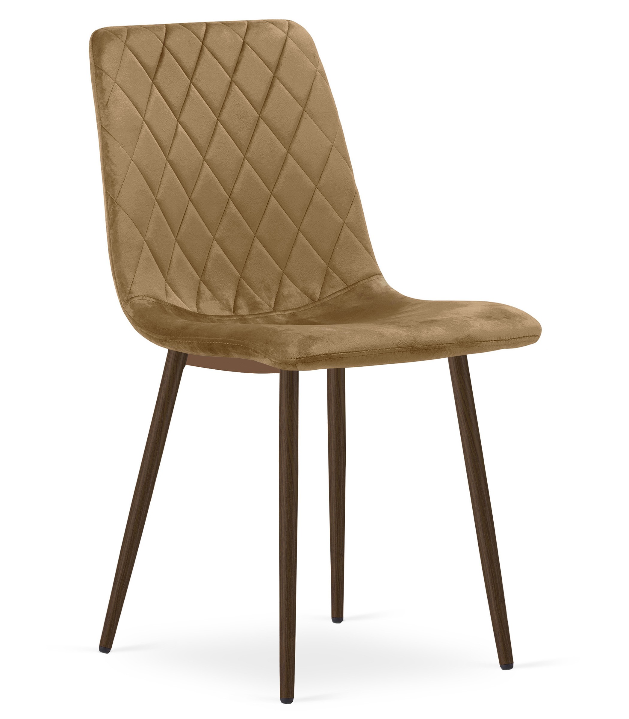 Kėdė TURIN, veliūrinė, ruda, 87,5 cm, 2 vnt.