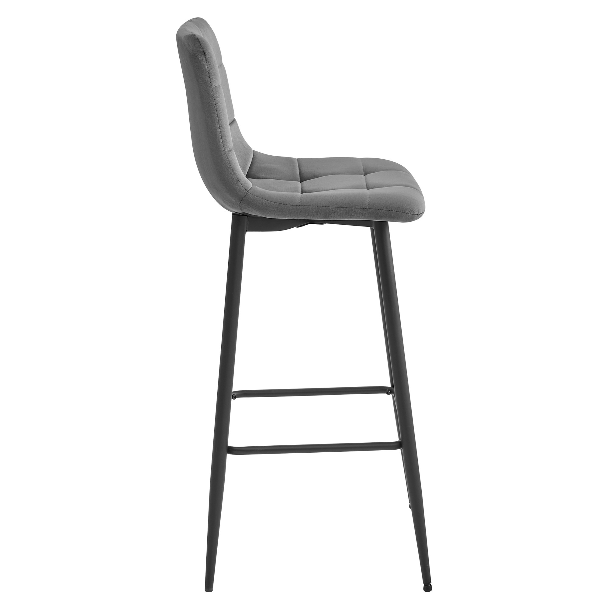 Baro kėdė su aksomine sėdyne, 104 cm 3