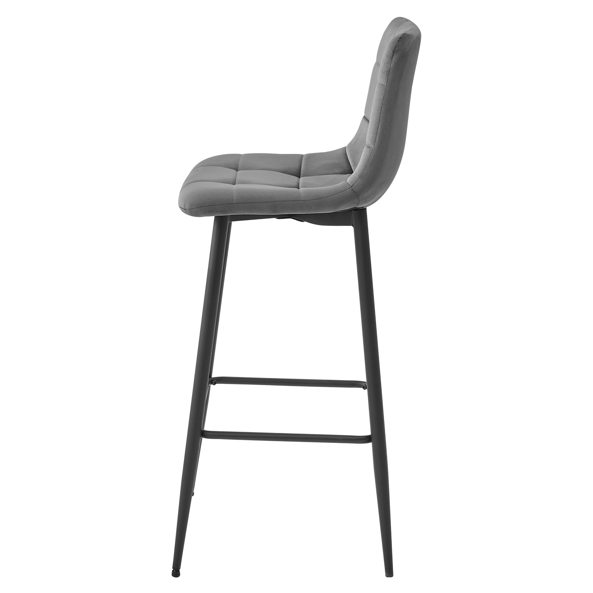 Baro kėdė su aksomine sėdyne, 104 cm 2