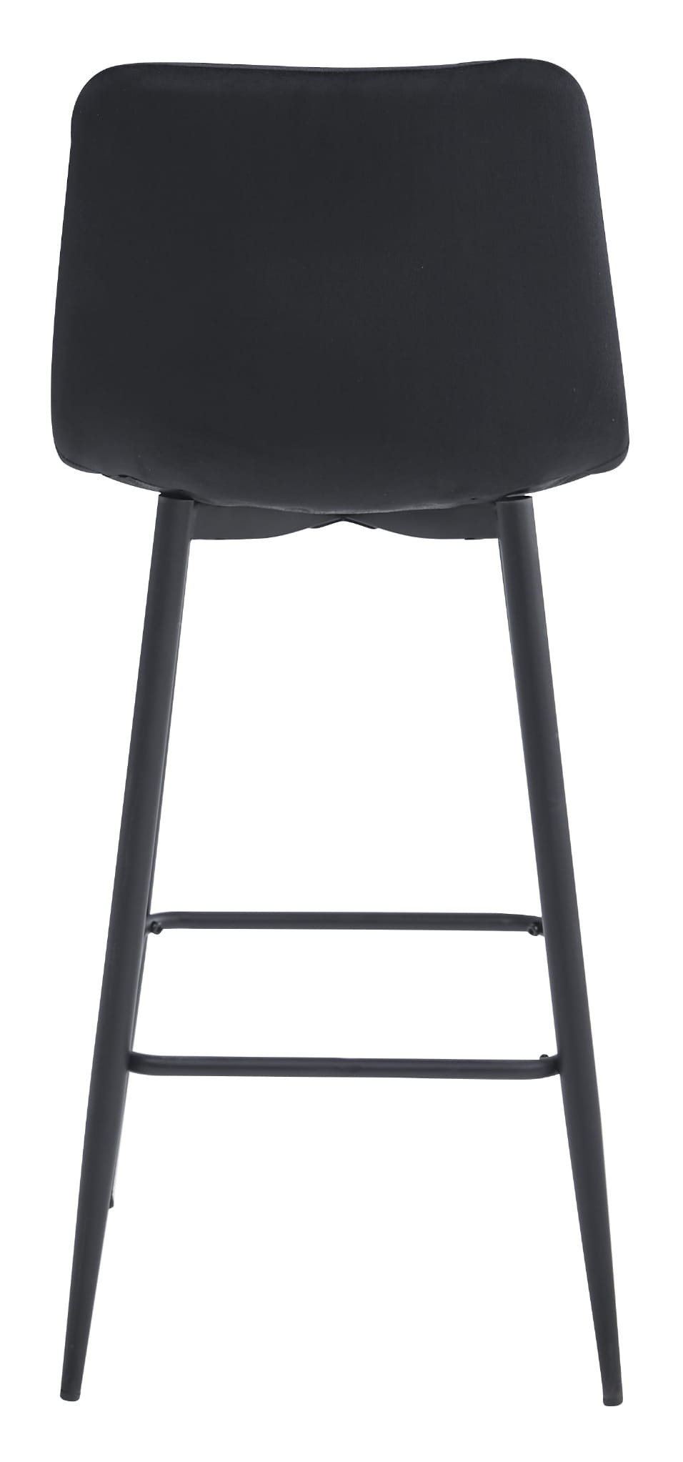 Bāra krēsls ar samta apdari, melns, 104 cm 3