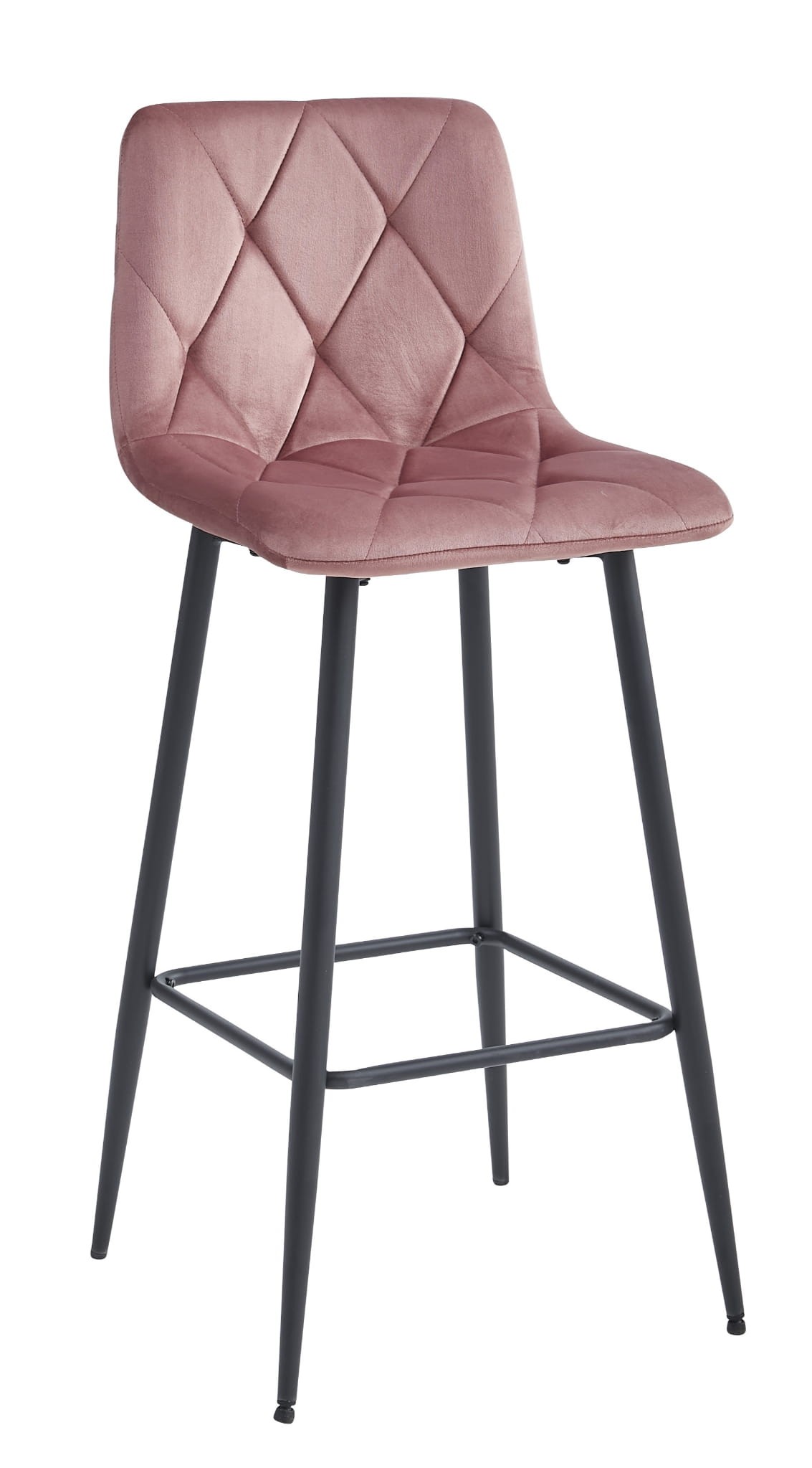 Baro kėdės su aksominėmis sėdynėmis, tamsiai rožinės, 104 cm, 2 vnt.