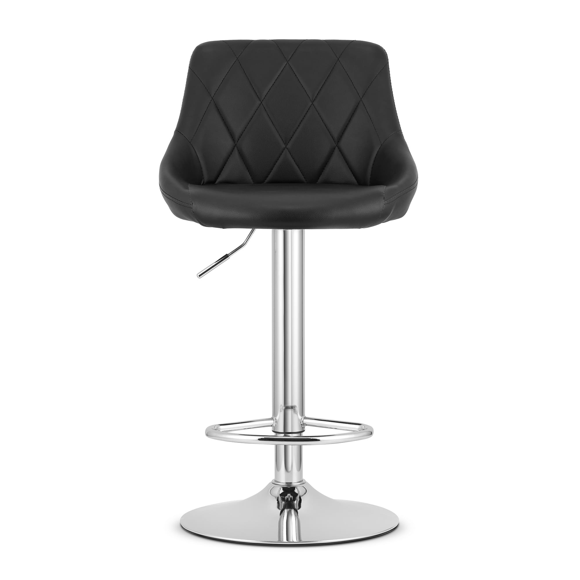 Baro kėdė reguliuojamo aukščio, sukama, juoda, 85–105 cm 2