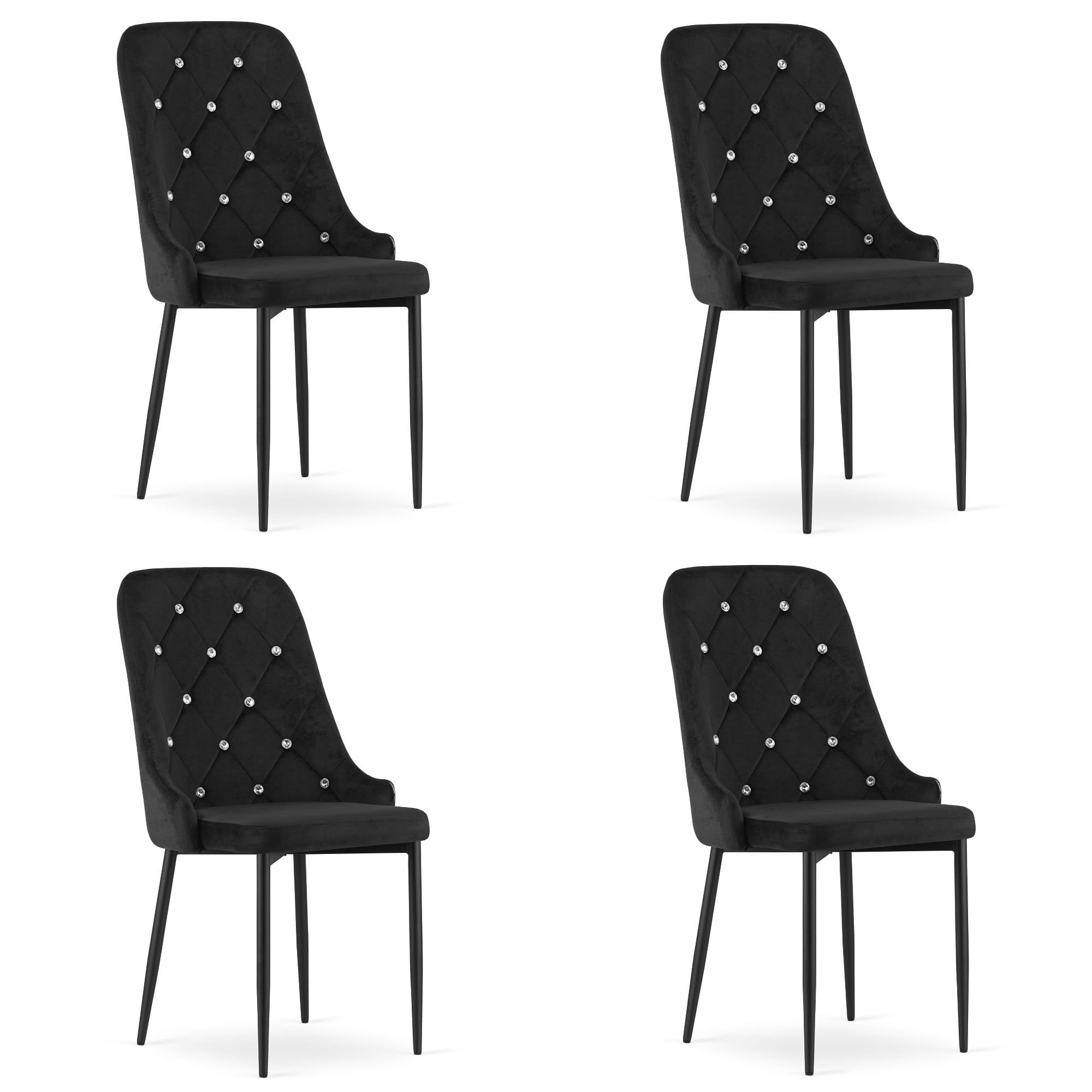 Kėdė AMORE, juoda, 93 × 48 × 56 cm, 4 vnt.