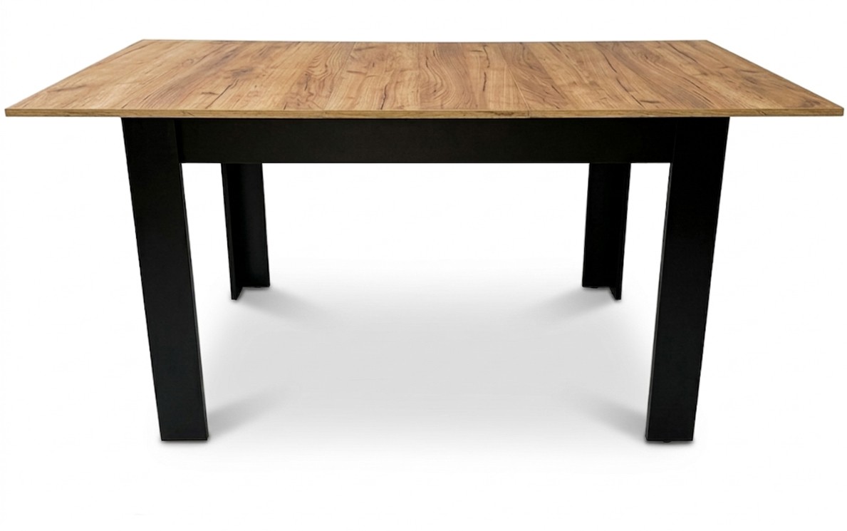Išskleidžiamas stalas su juodomis kojomis, Craft, 120–160 x 80 x 75 cm 2