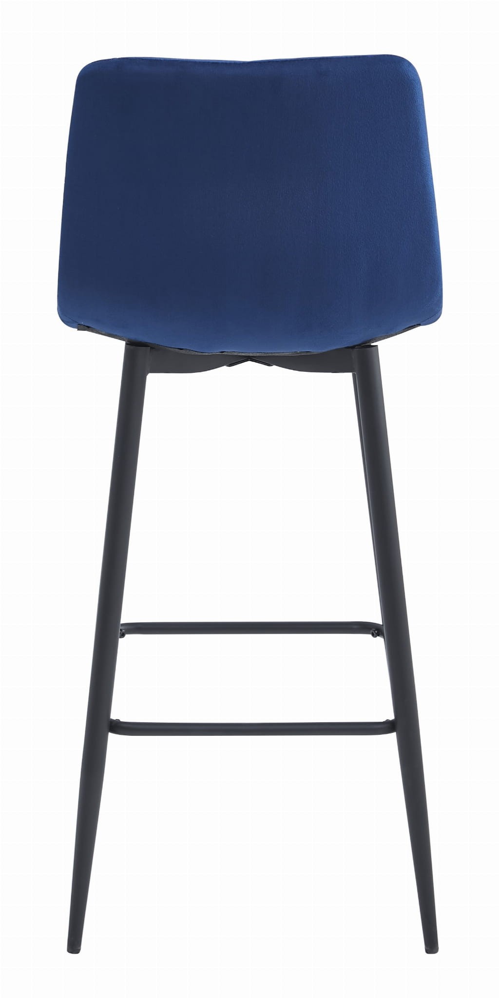 Baro kėdė su aksominiu sėdimu paviršiumi, tamsiai mėlyna, 104 cm 3