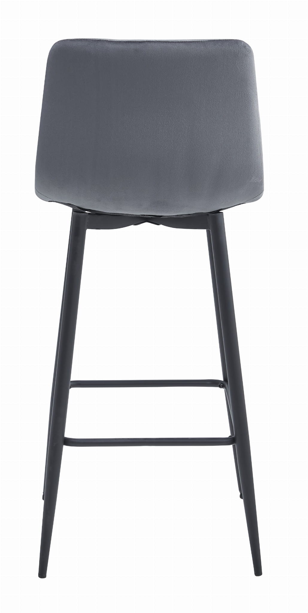 Baro kėdė su aksomine sėdyne, tamsiai pilka, 104 cm, 1 vnt. 3