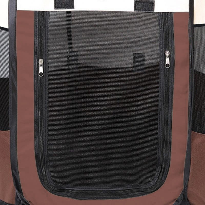 Tekstilinis gyvūnų aptvaras, rudas, 74 × 74 × 43 cm, 20 vnt. 2