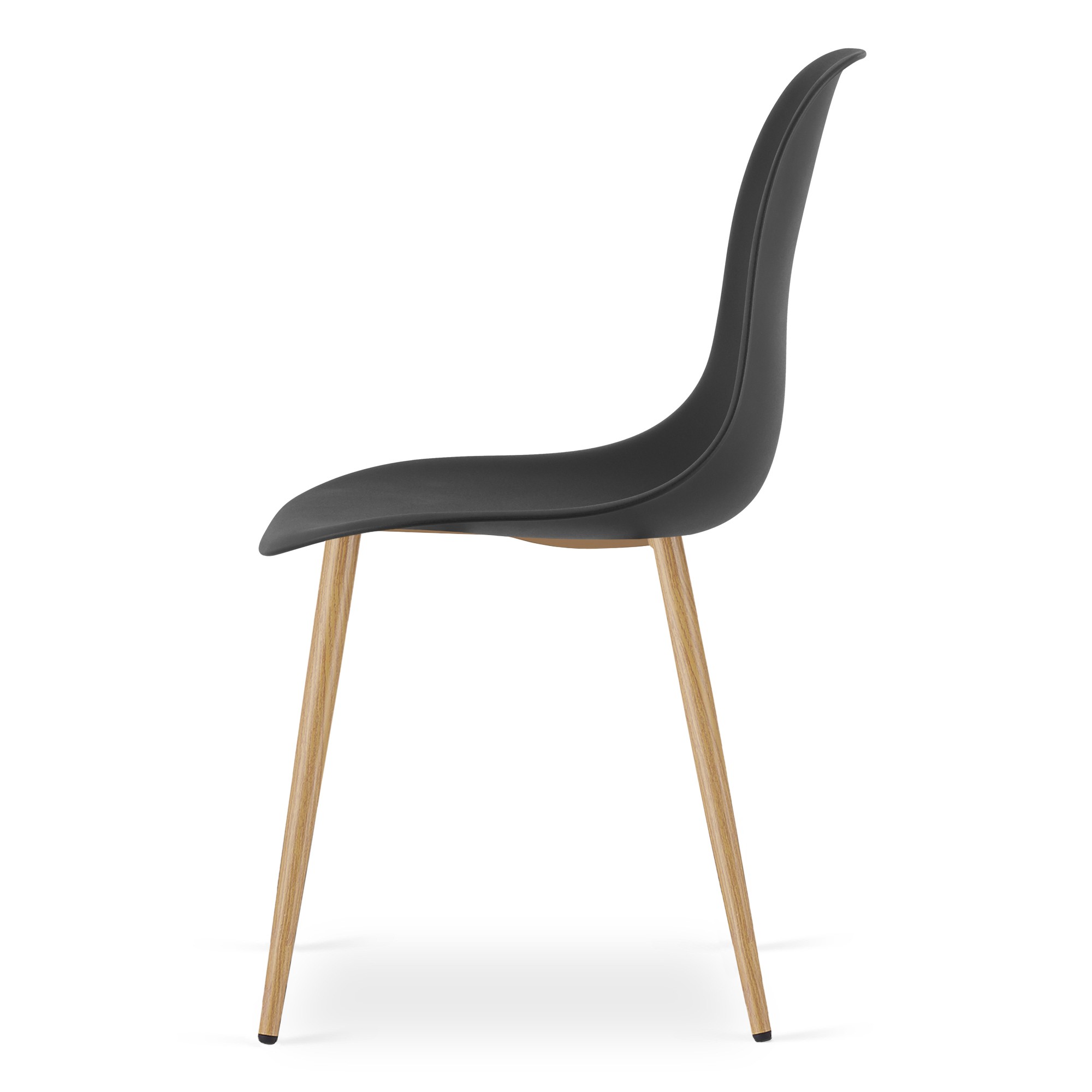 Baldų komplektas TESSA stalas su 4  kėdėmis, Sonoma ąžuolo ir juodos spalvos 3