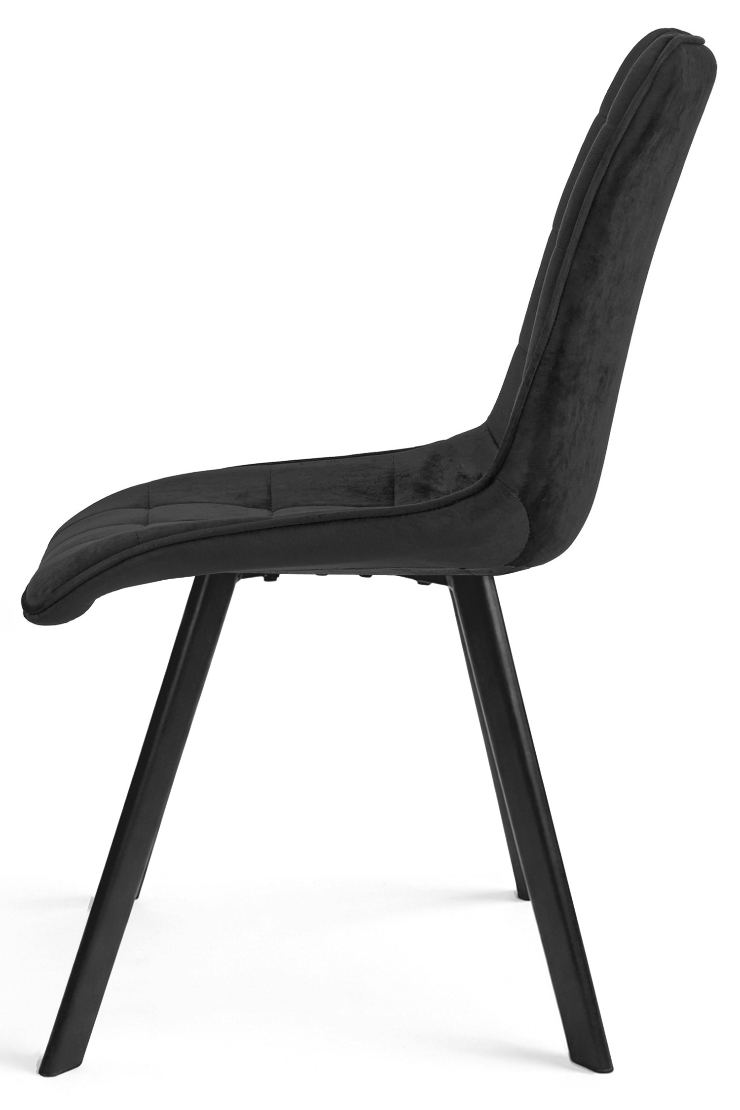 Kėdė, veliūrinė, juoda, 87 cm 3