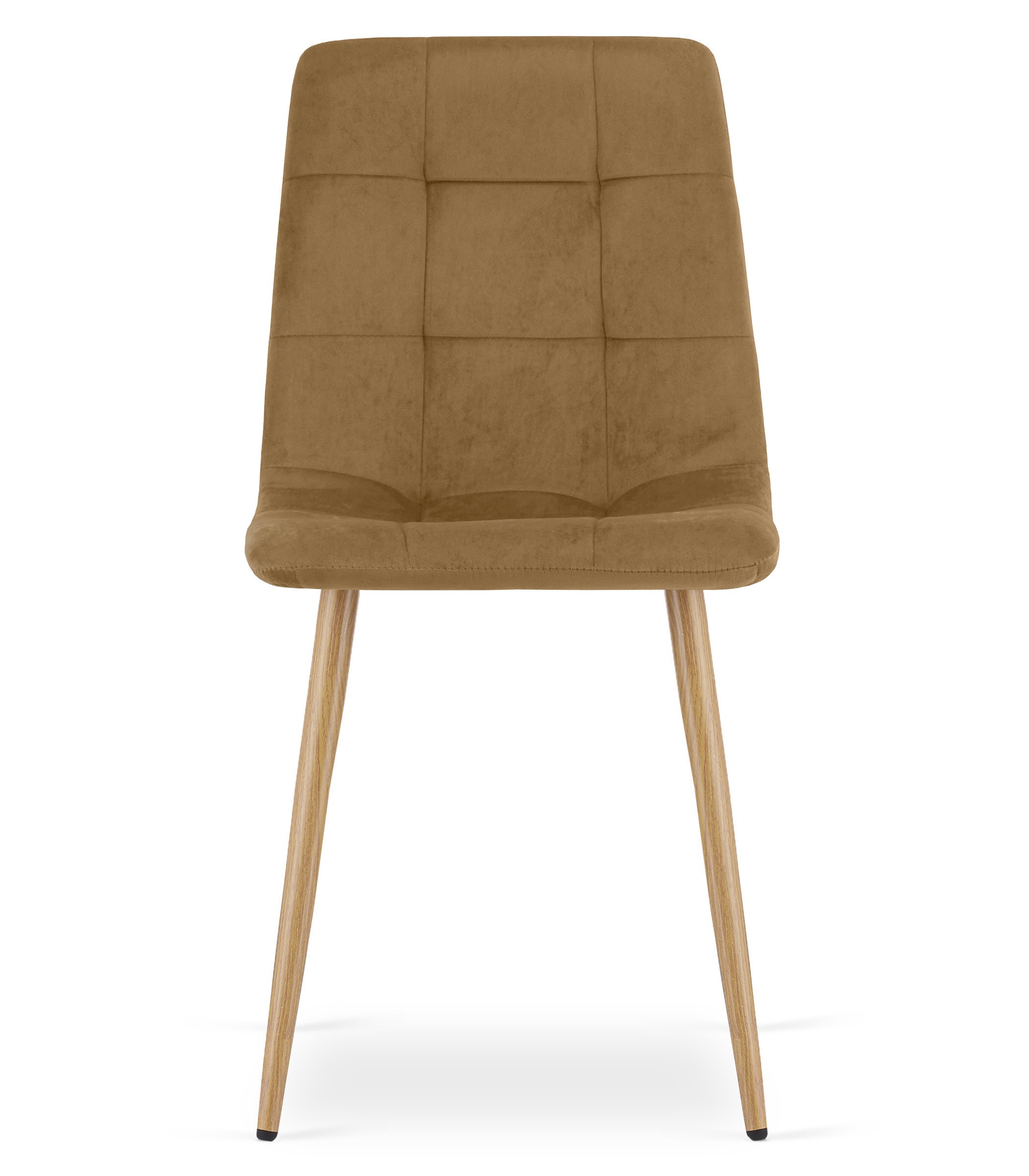 Kėdė KARA, veliūrinė, ruda, 87 × 44,5 × 50,5 cm, 3 vnt. 2