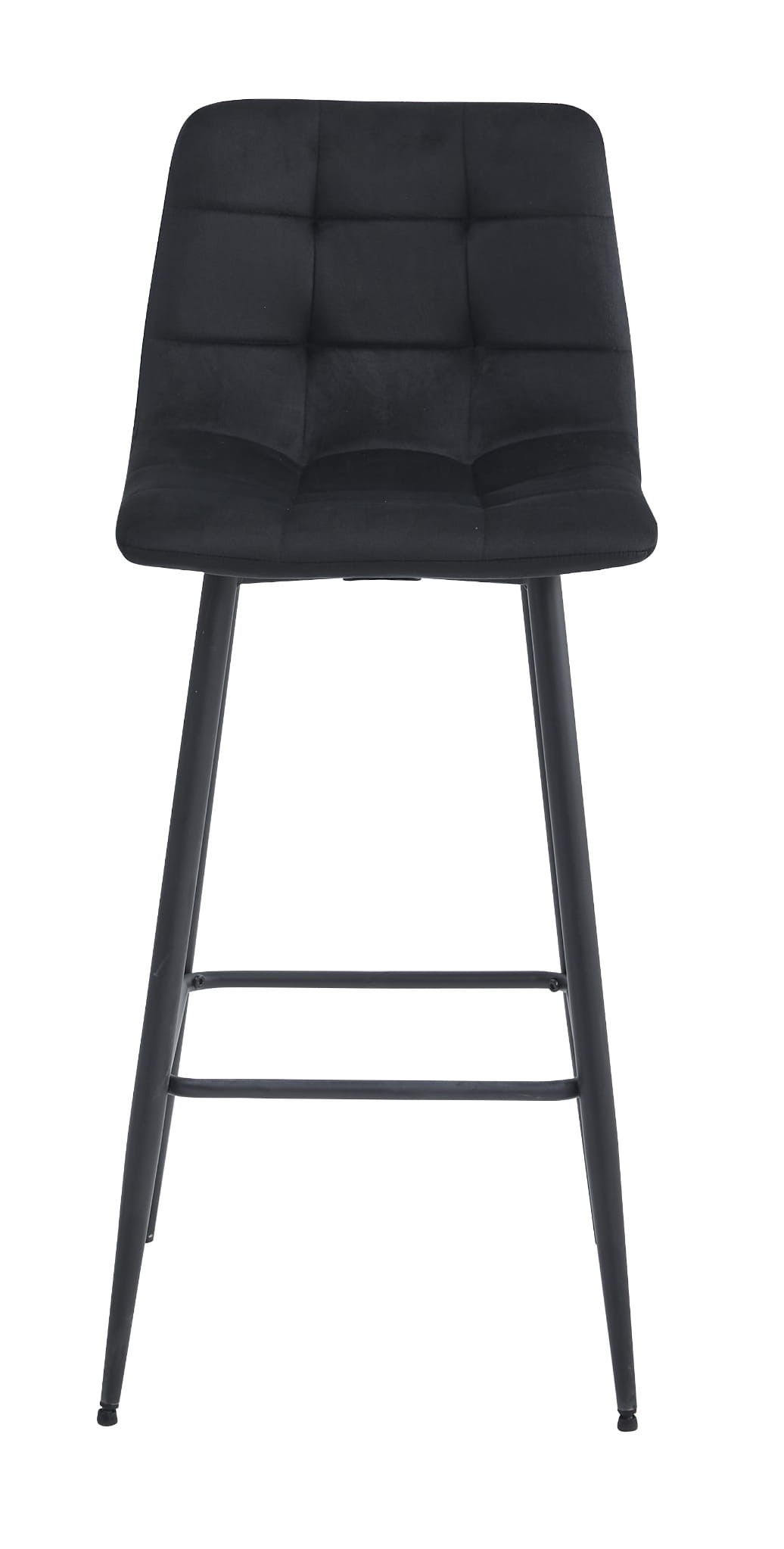 Baro kėdės su aksominėmis sėdynėmis, juodos, 104 cm, 2 vnt. 3