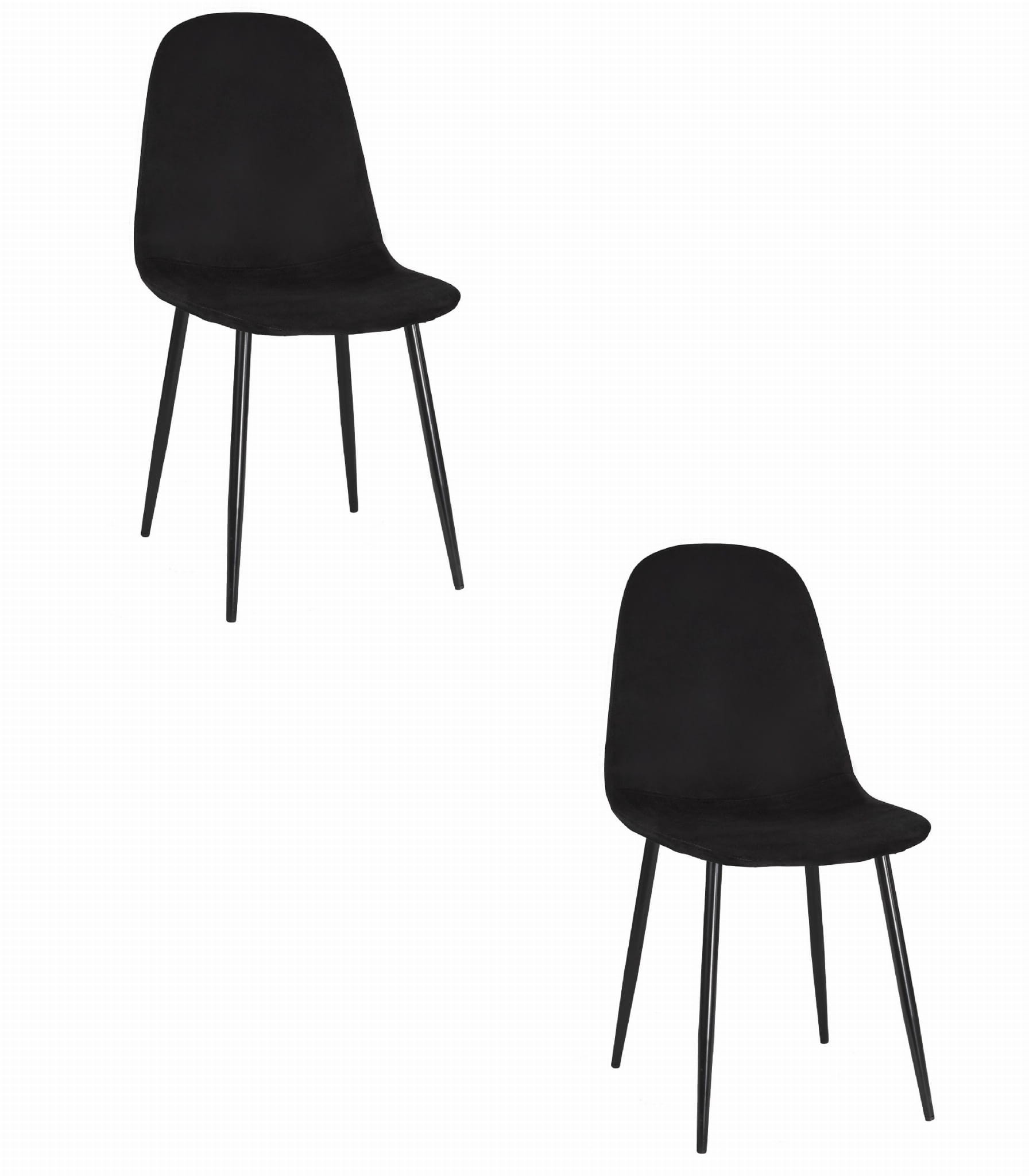 Kėdė COMO, juoda, 87,5 × 44,5 × 50,5 cm, 2 vnt.